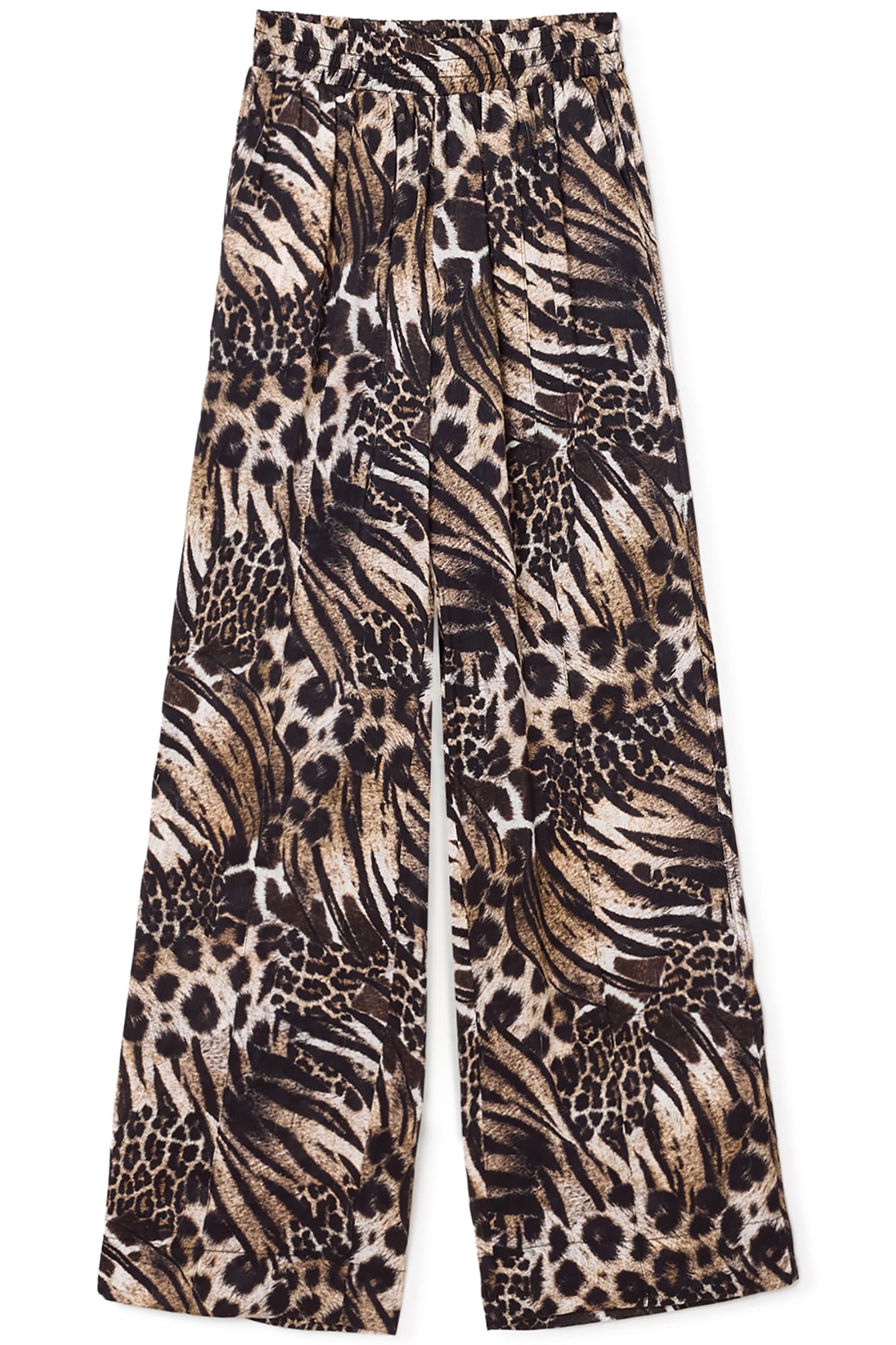 CHARLI LINEN TROUSER TRIO TAUPE BROWN 6