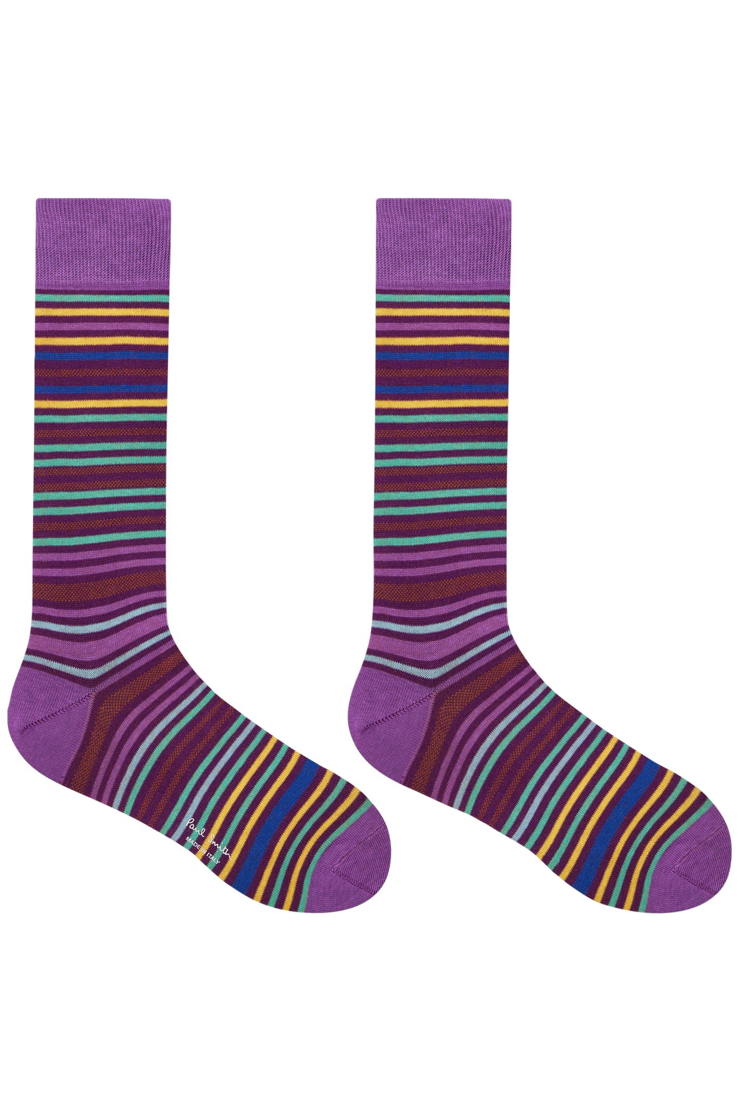 SOCK GAVIN STRIPE DARK VIOLET 1