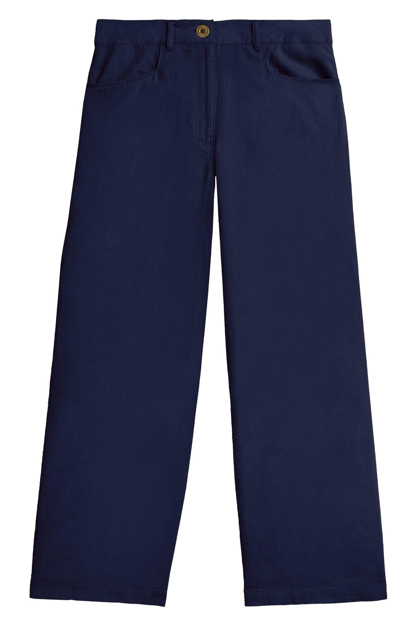 HARPER LINEN BLEND CULOTTE DARK BLUE 1