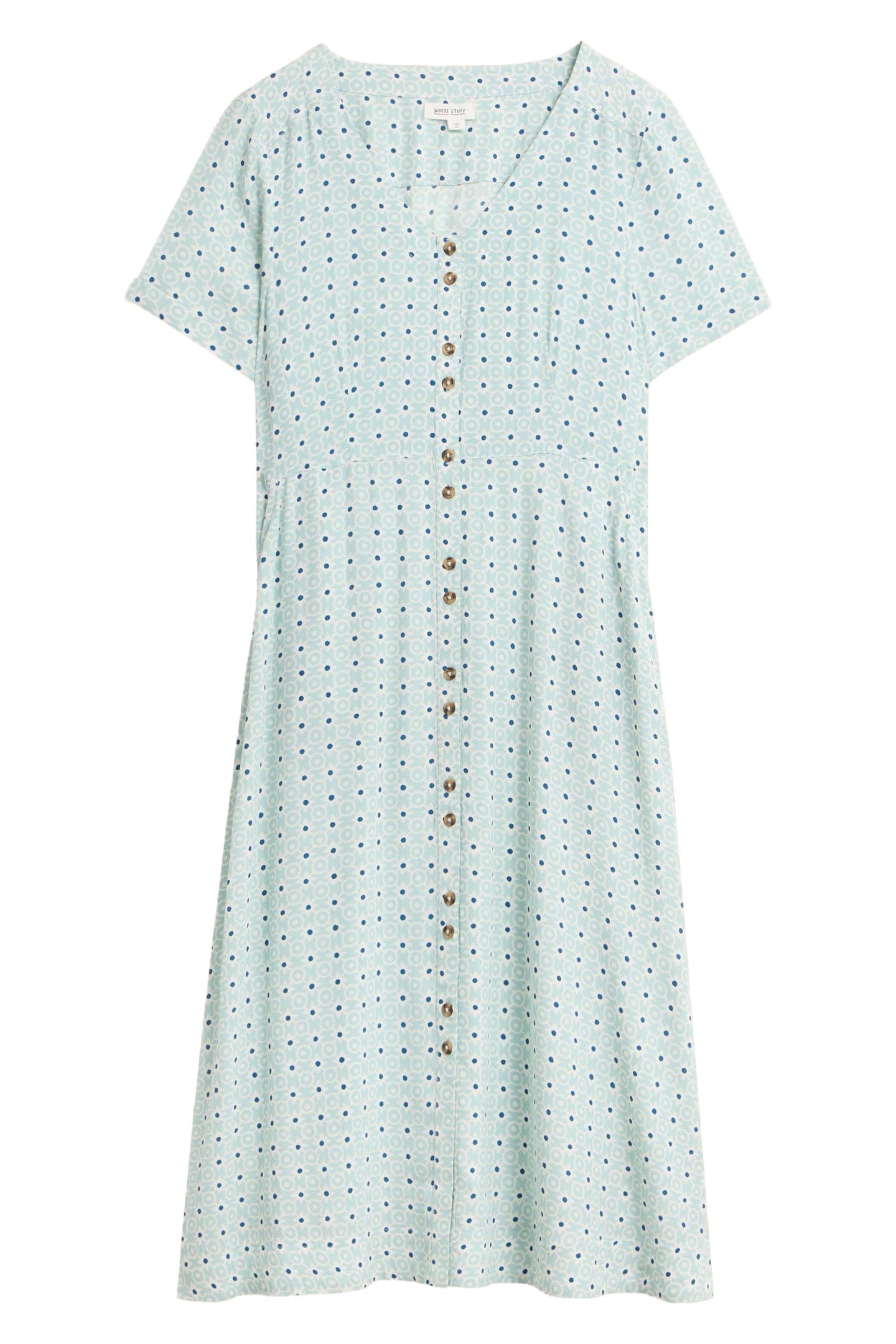 IVY MIDI DRESS BLUE MULTI 1