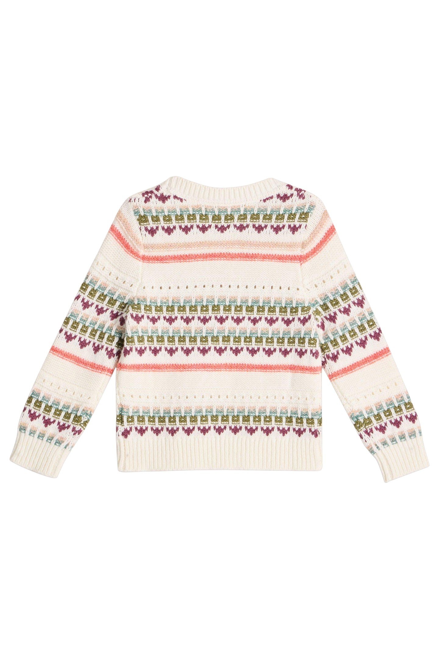 FAIRISLE CREW JUMPER NATURAL MULTI 1