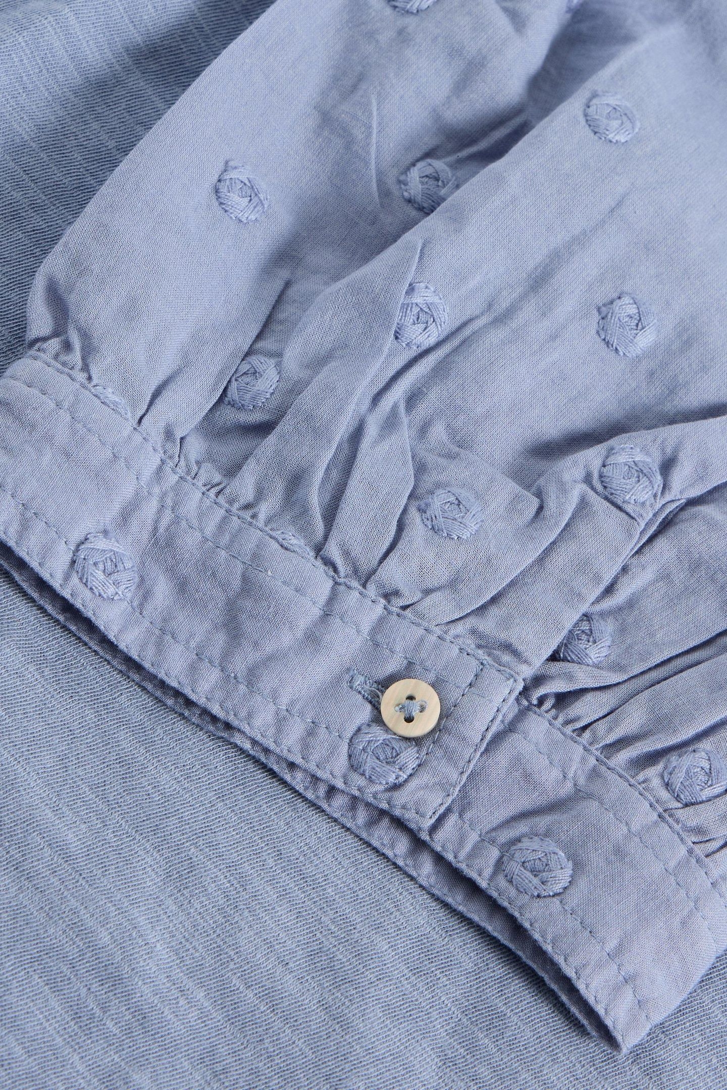 ELLIE BRODERIE TOP MID BLUE 4