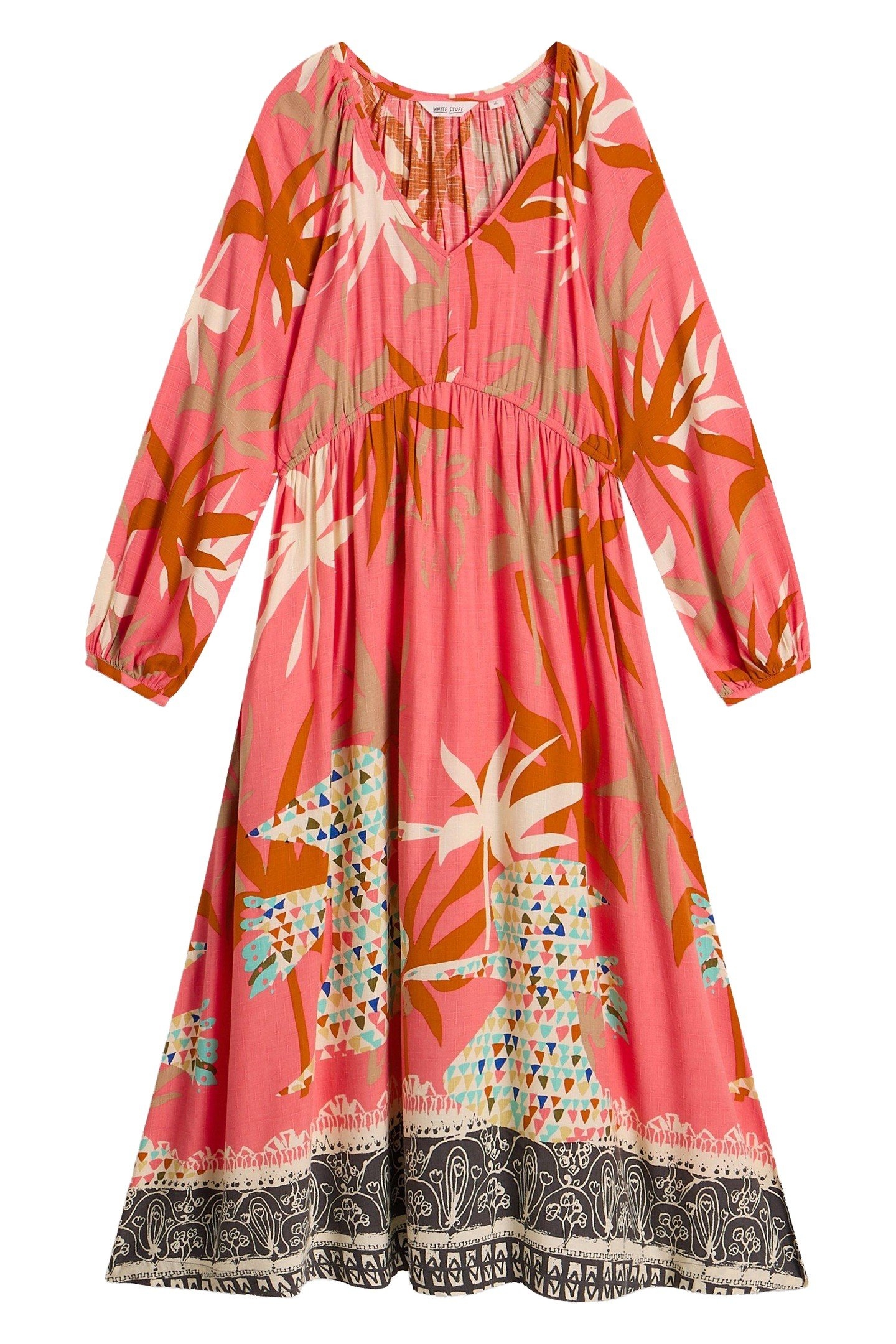 IMOGEN MIDI DRESS PINK MULTI 3