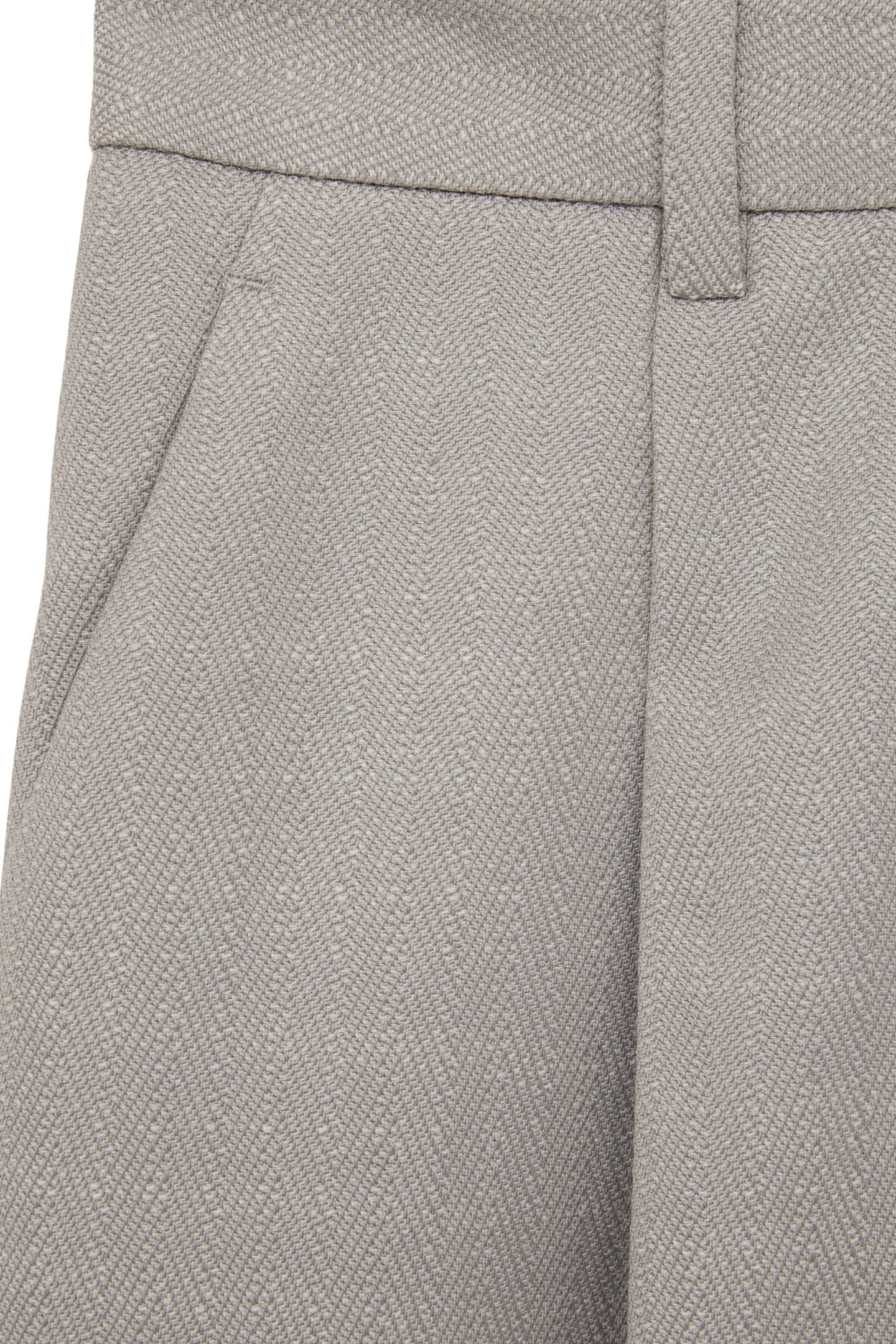 TEXTURED WIDE LEG TROUSER GREY 6