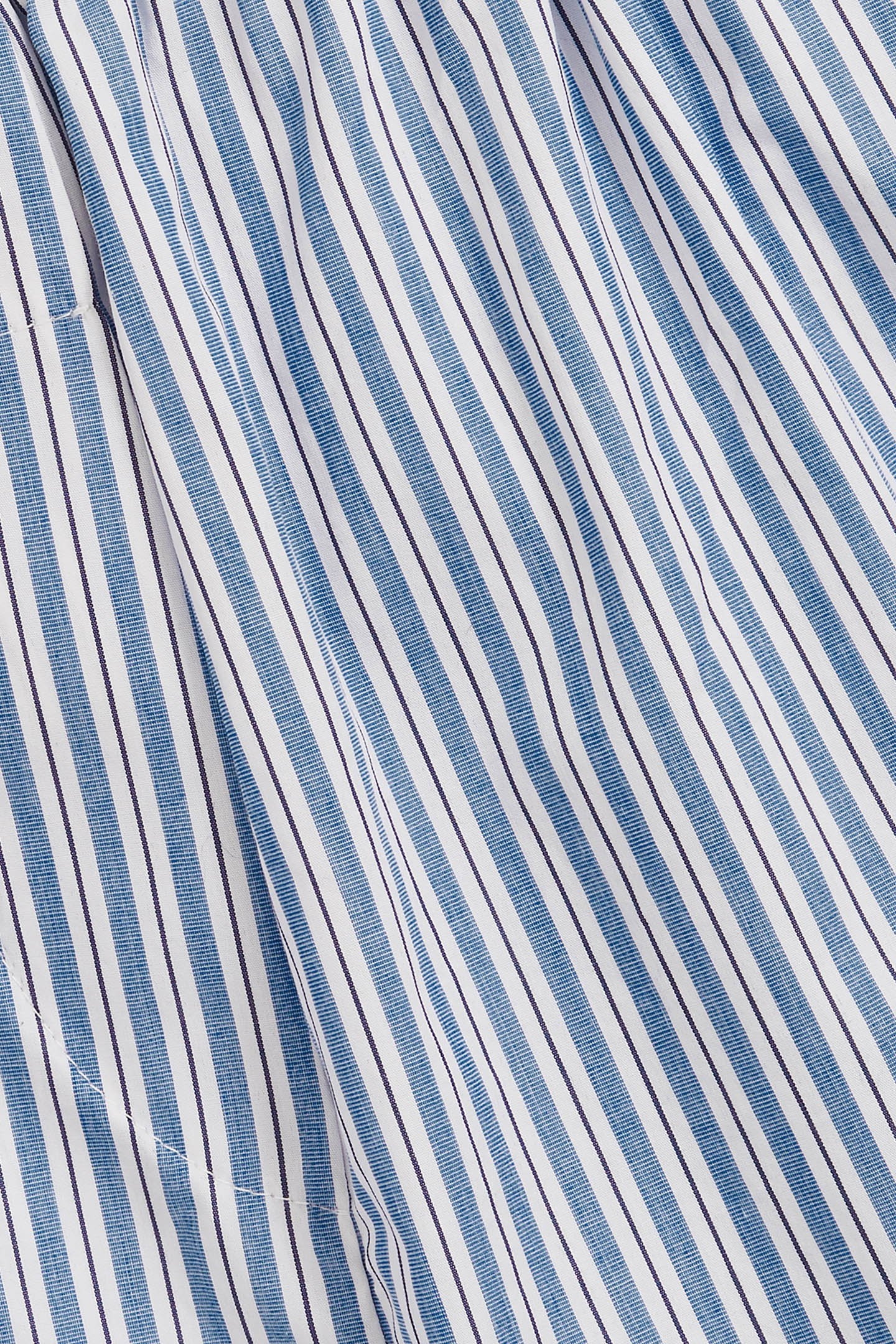 ELASTICATED POPLIN STRIPE SHORT SOFT BLUE 7