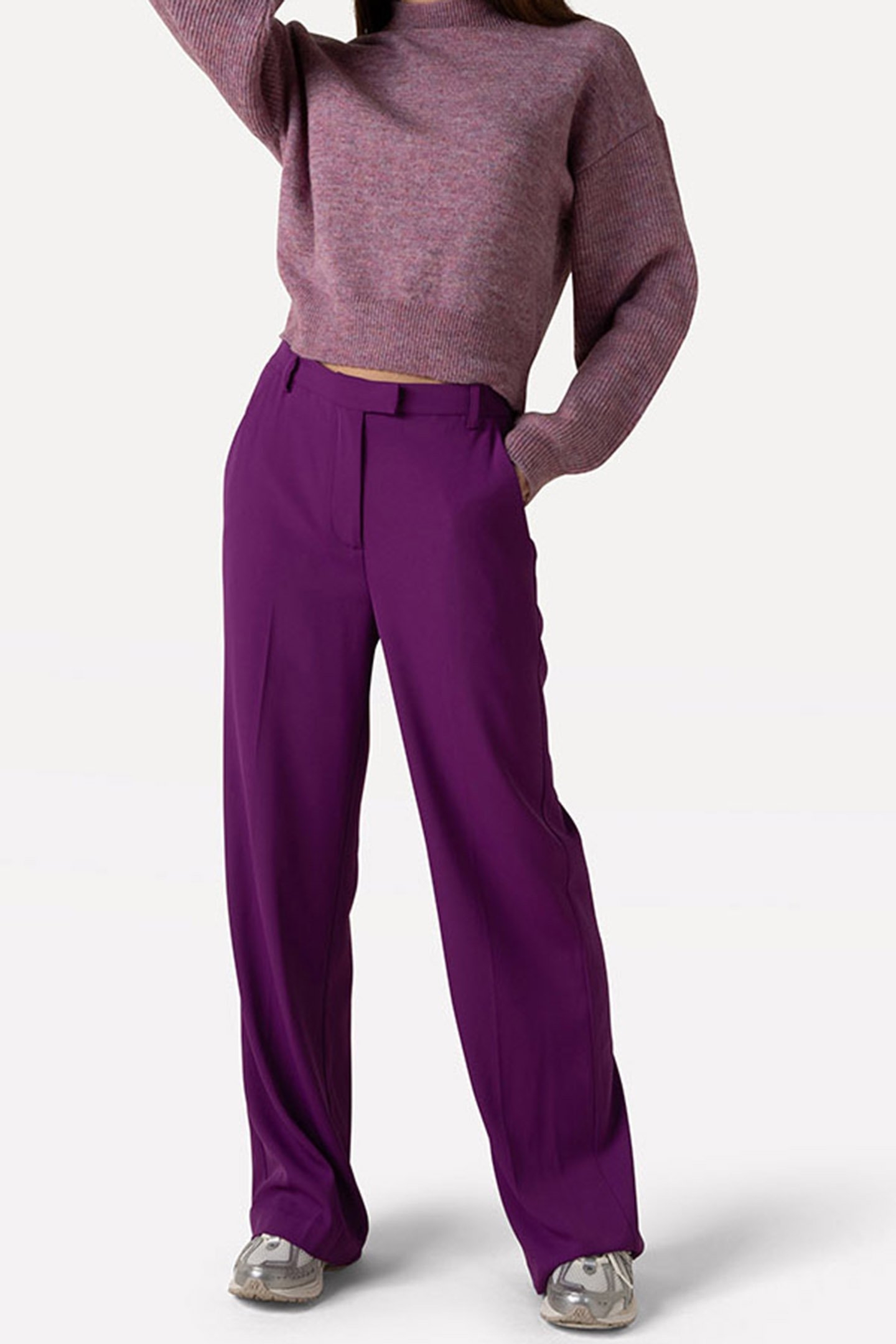 ROXY KNITTED PULL LONG SLEEVE GRAPE JUICE MELEE 3