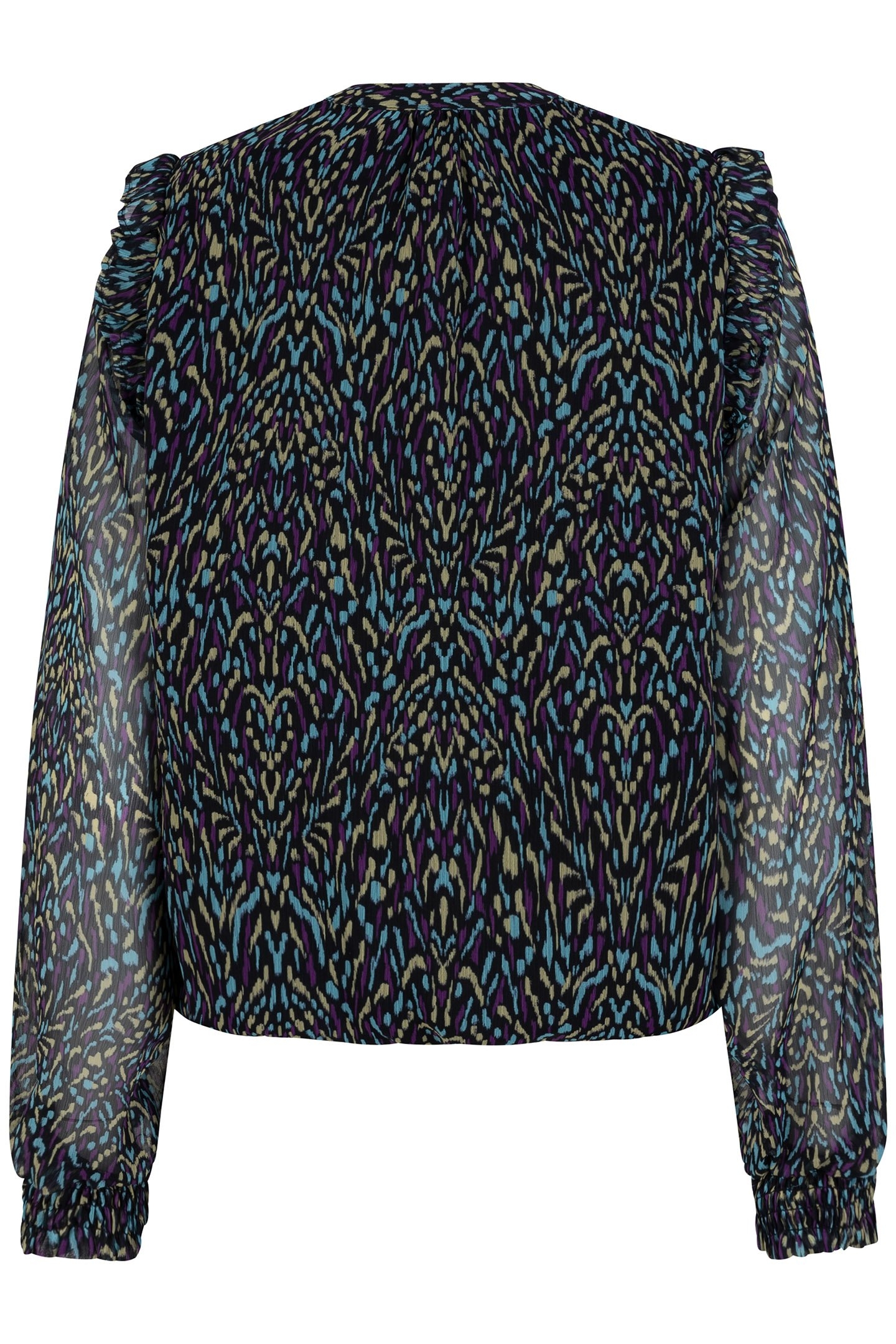 BLOUSE SMOCKED MAGICAL EARTH PRINT 6