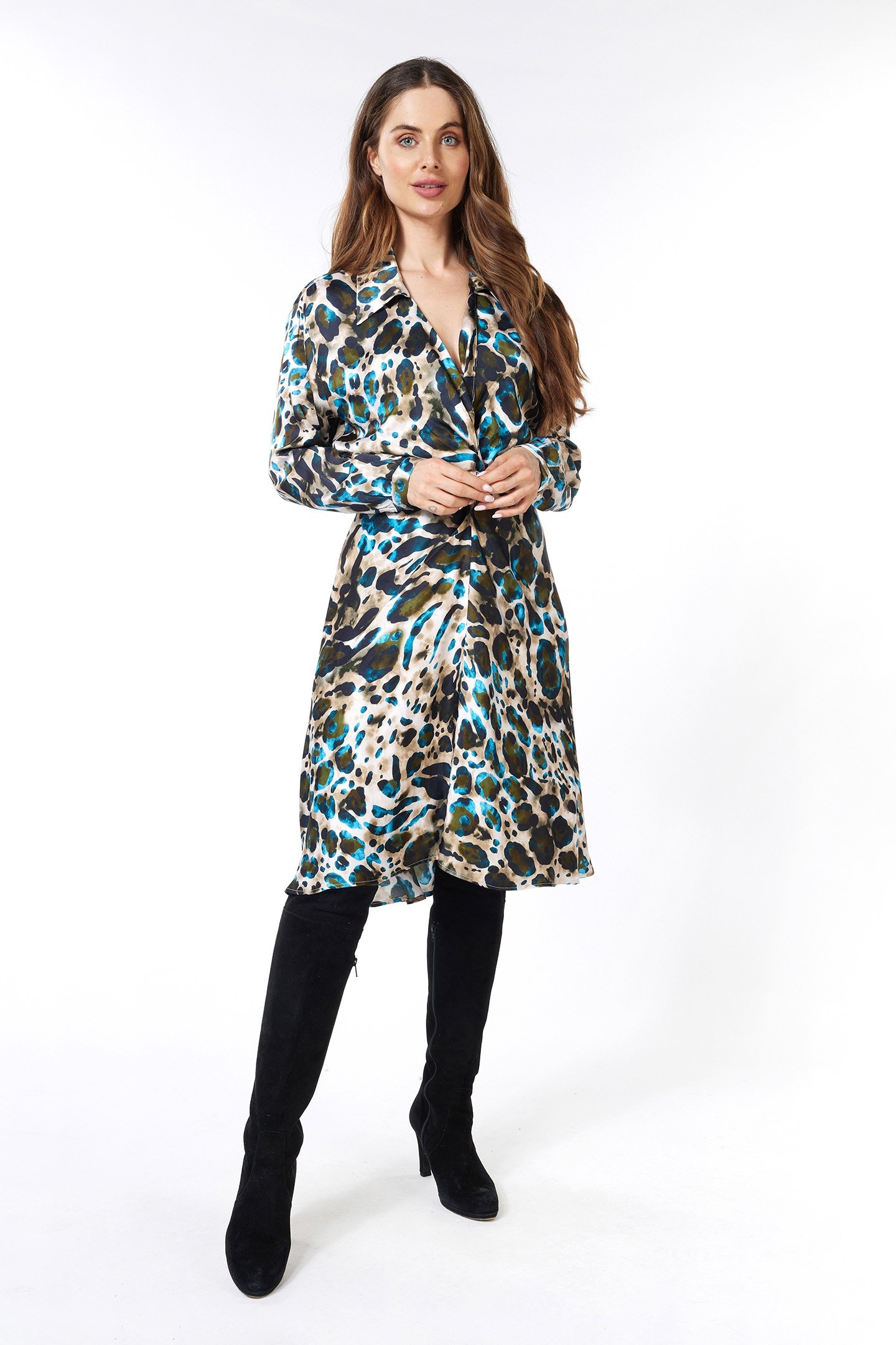 DRESS TWIST ANIMAL ROOTS PRINT 2