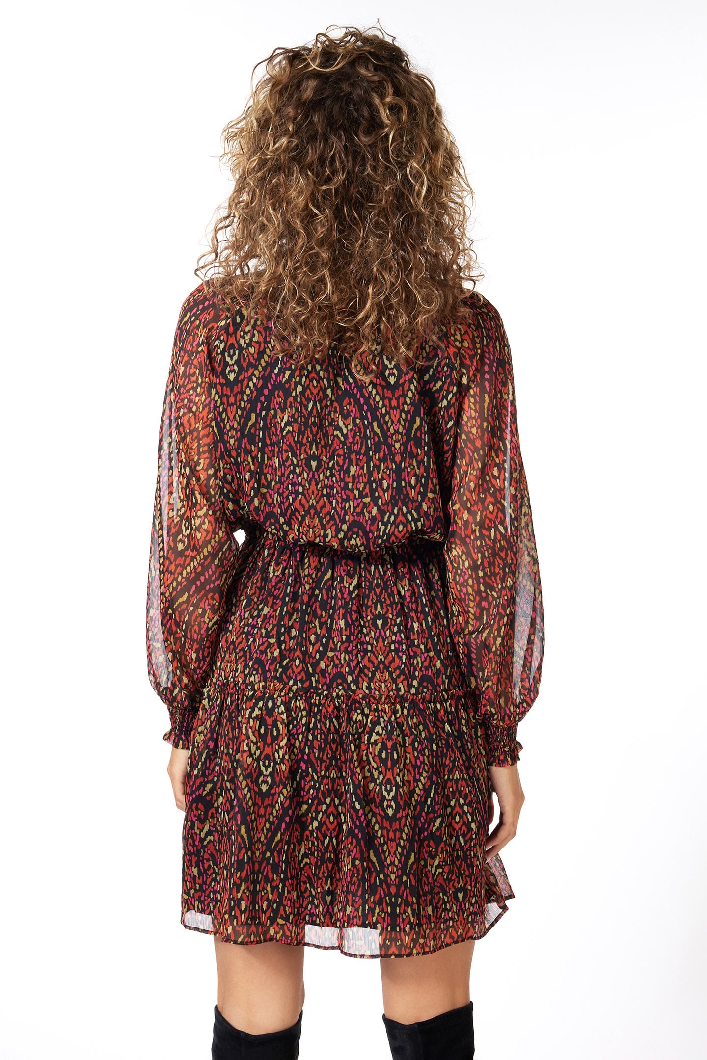 DRESS SHORT CHIFFON REWILDING PRINT 4