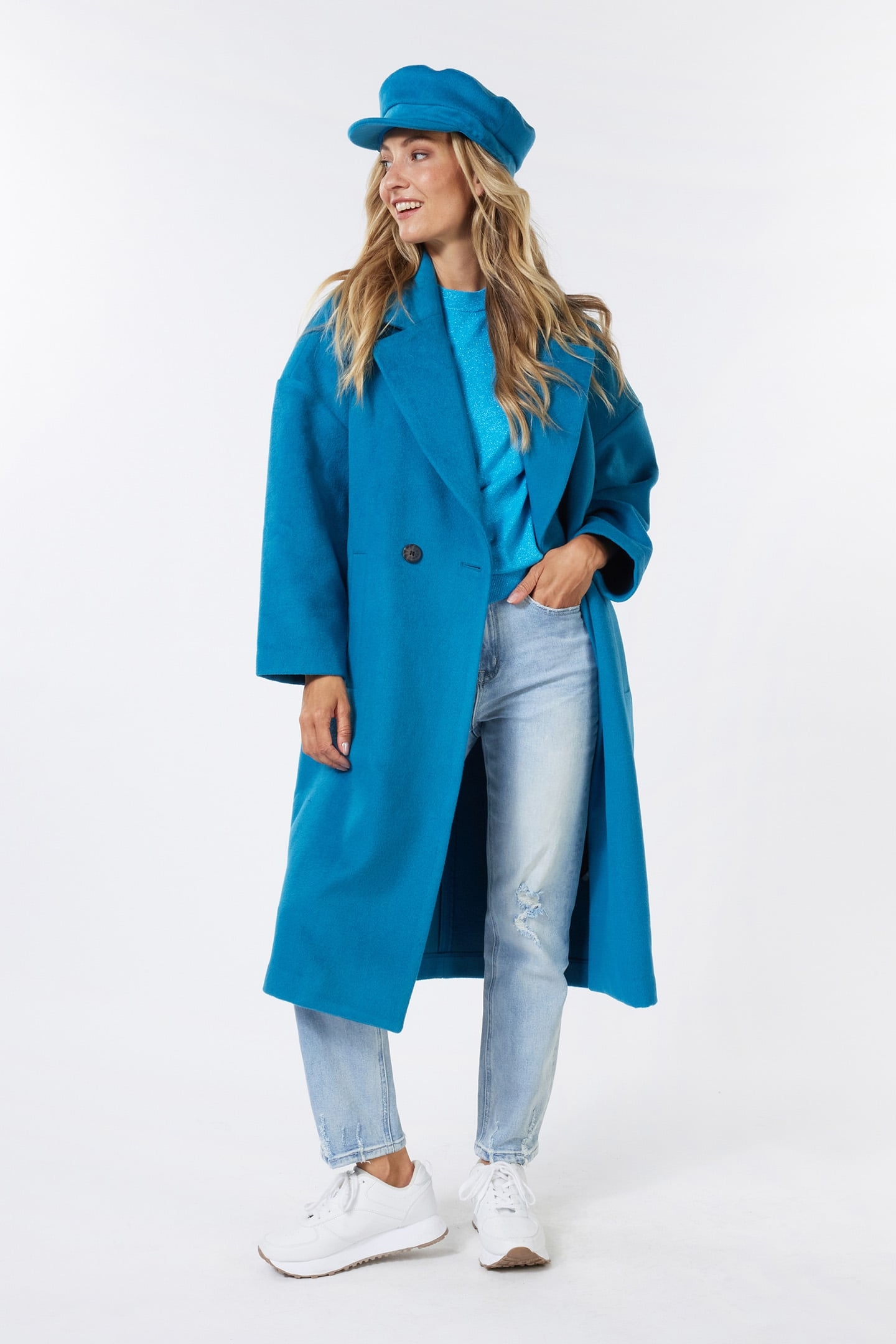 COAT LONG OVERSIZED PETROL 2