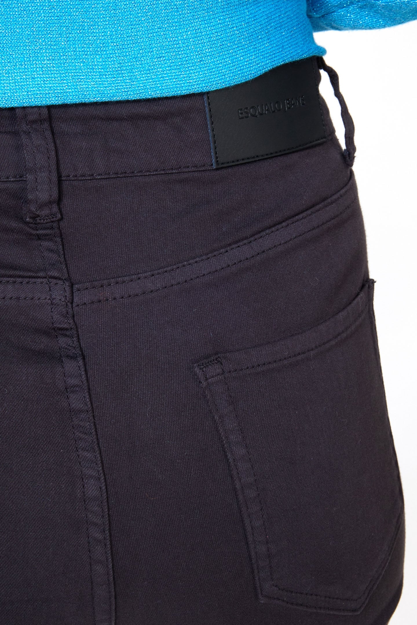 TROUSERS COLORED DENIM FLAIR BLACK 6