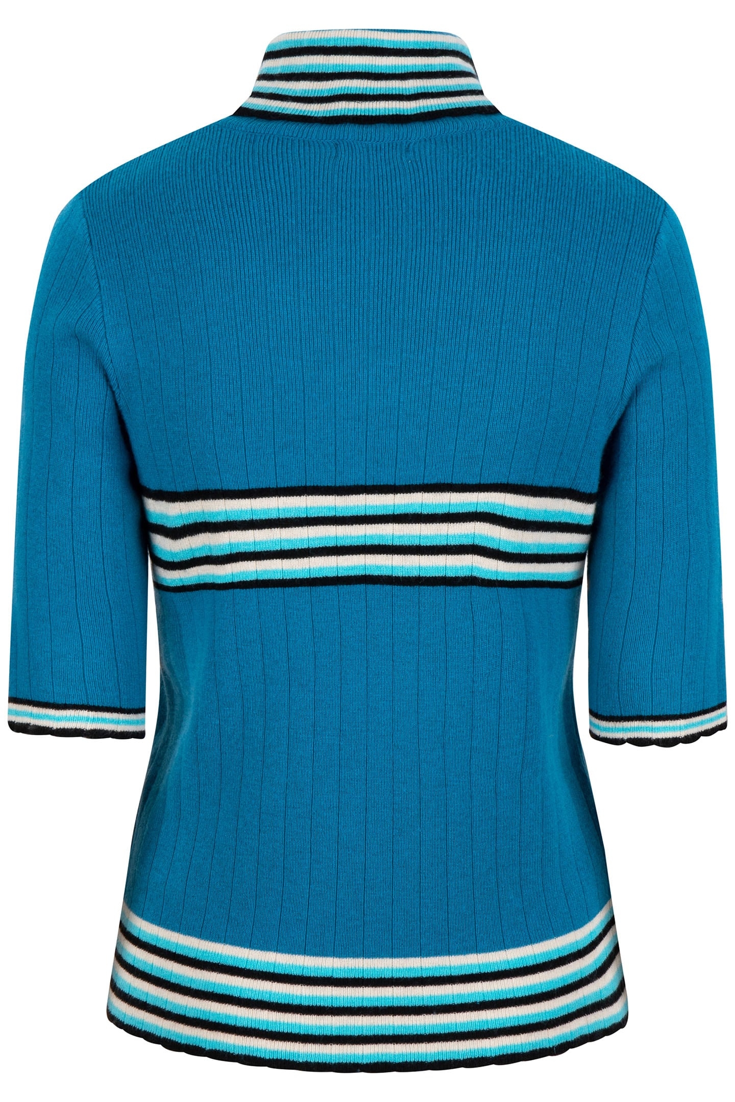 TOP COL SCALLOPED EDGES PETROL 4