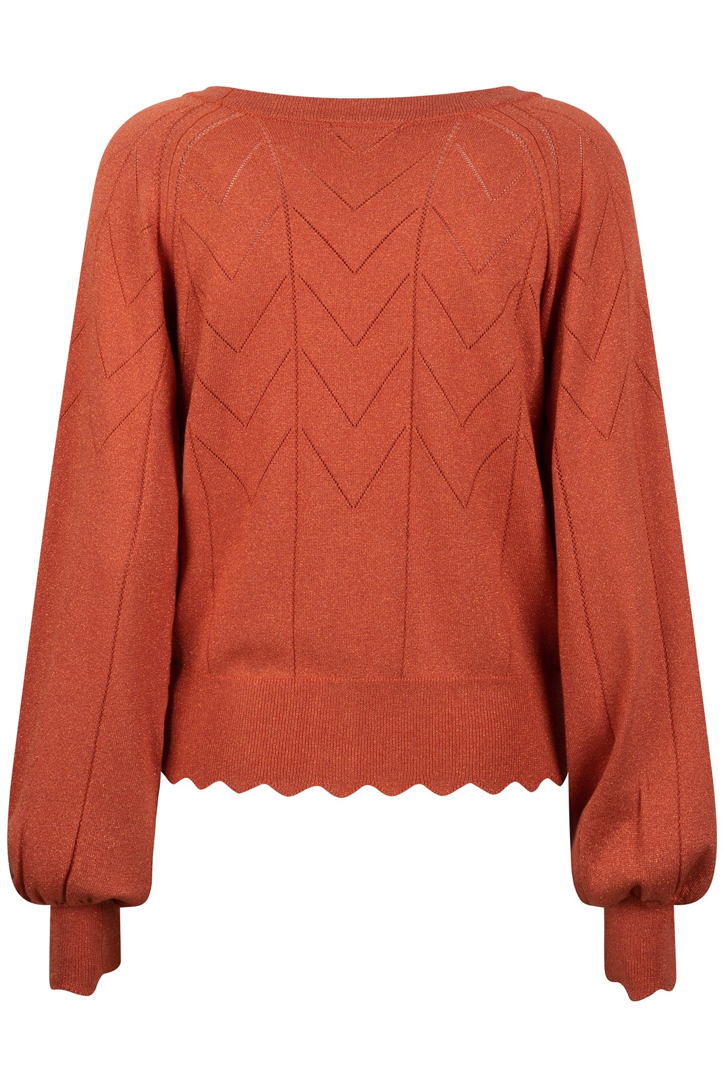 CARDIGAN LUREX RUST 4