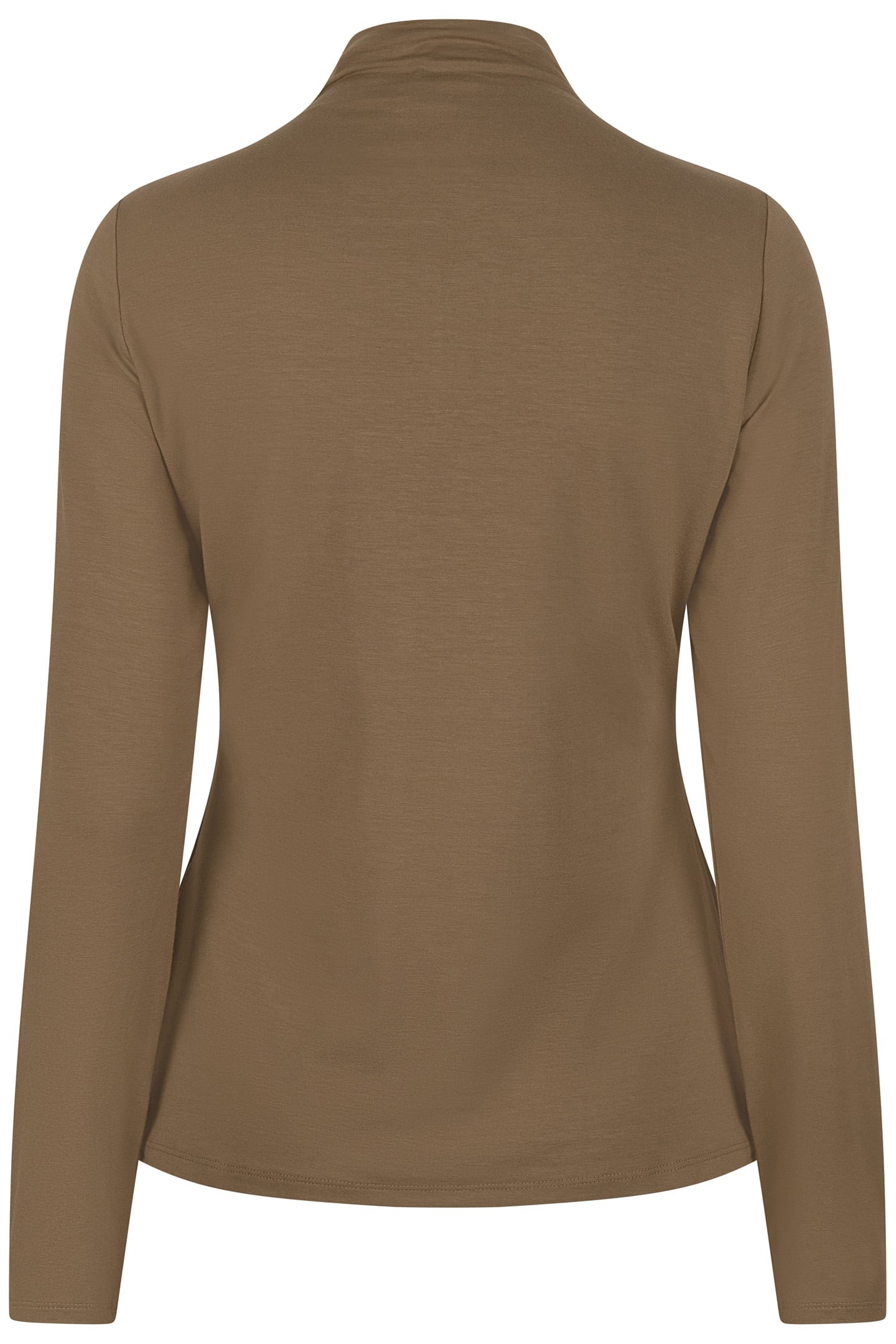 TOP SMOCKED NECKLINE SOLID SJ ARMY GREEN 4