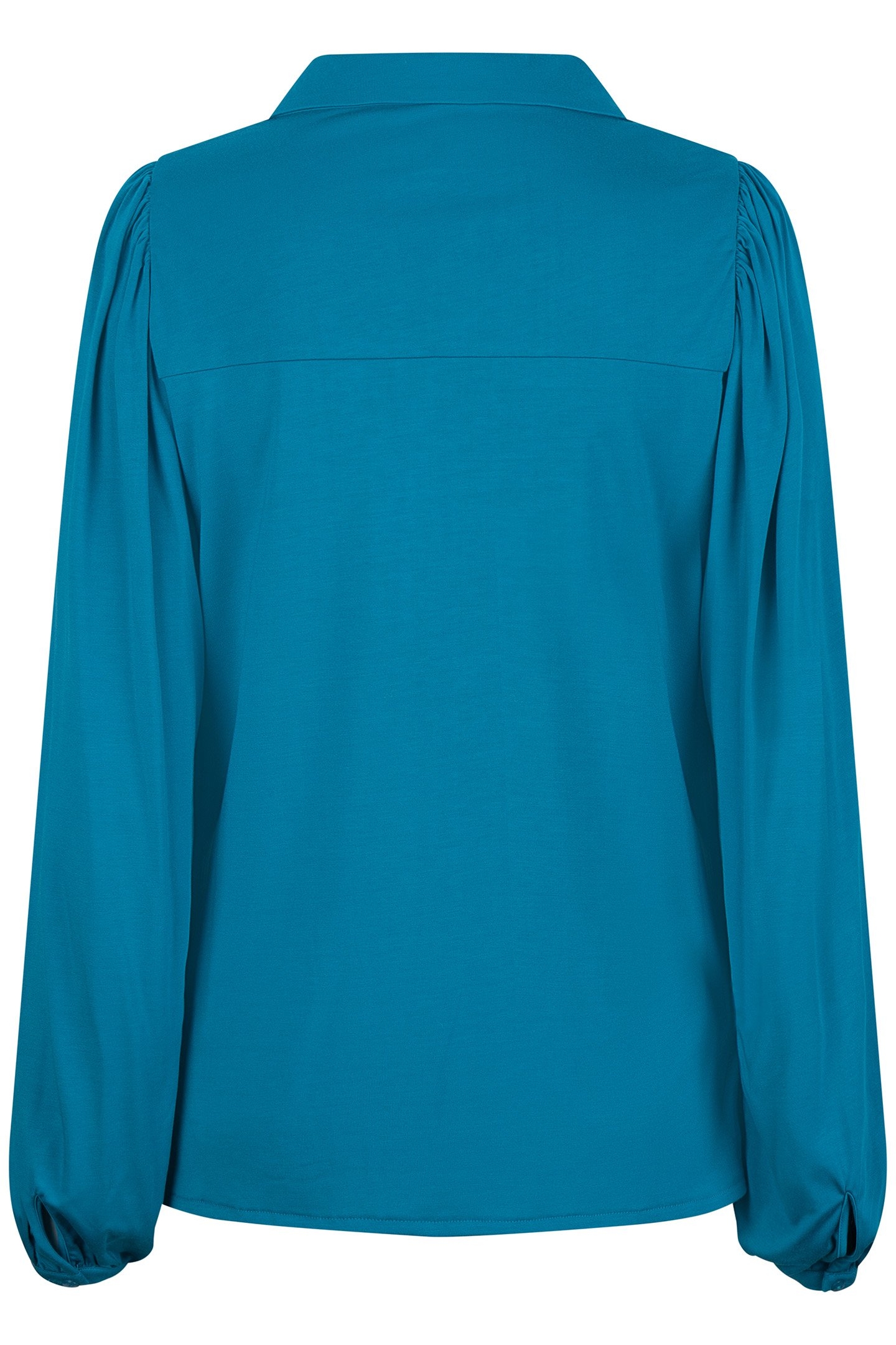 TOP MODAL V-NECK BUTTON PETROL 4