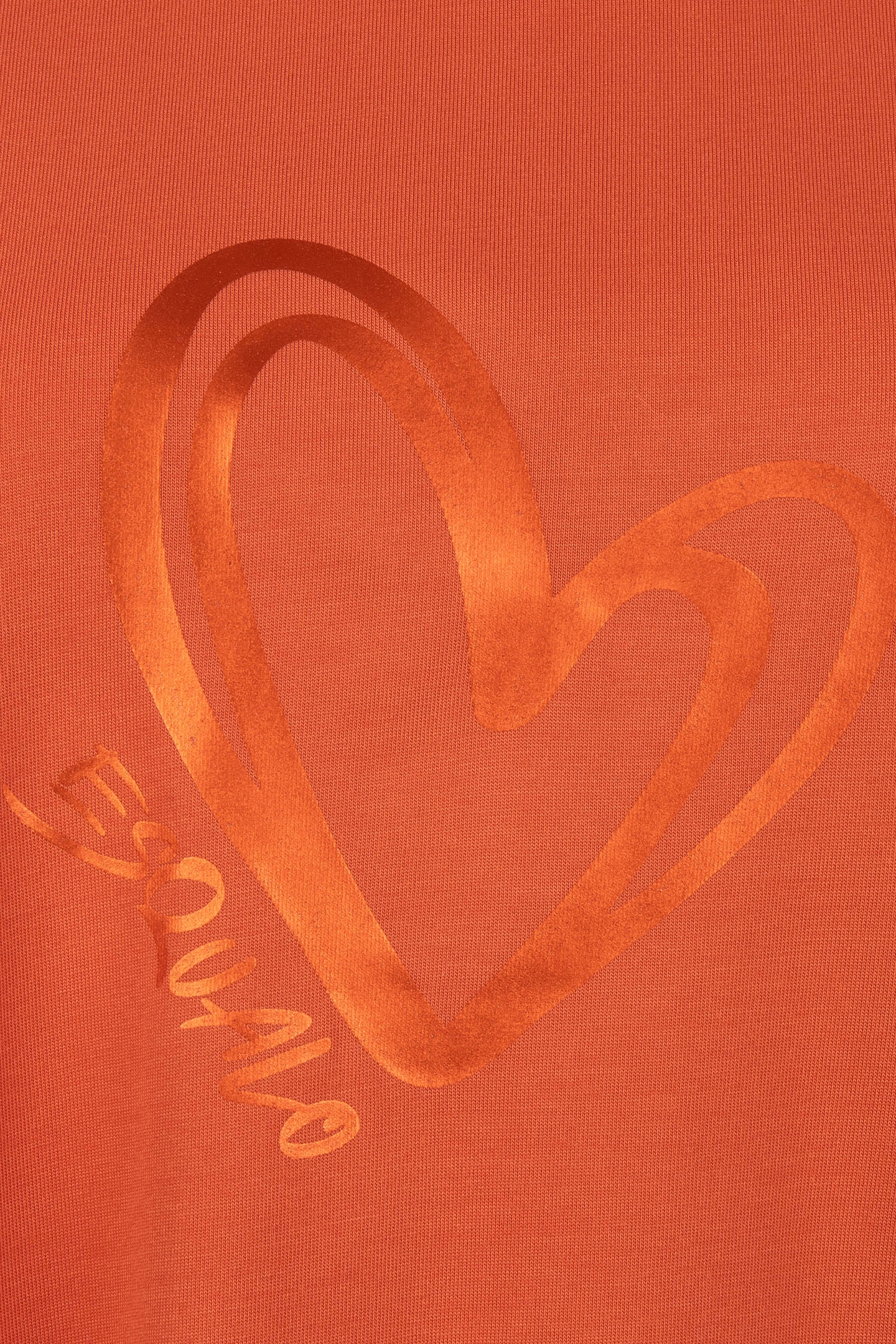 T-SHIRT MODAL TURN UP SLEEVE RUST 8