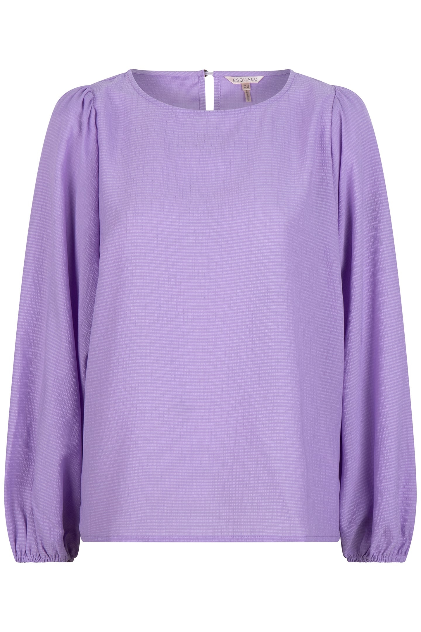 BLOUSE R-NECK STRUCTURE LILAC 3