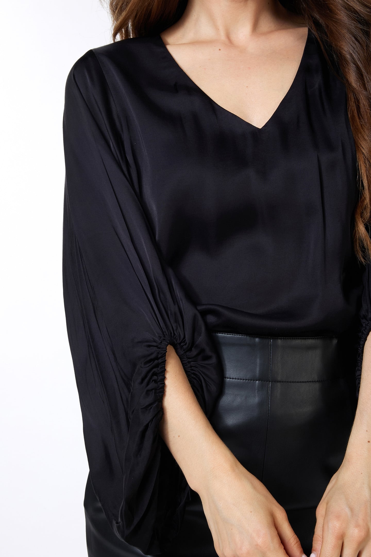 BLOUSE WIDE SLEEVE BLACK 6