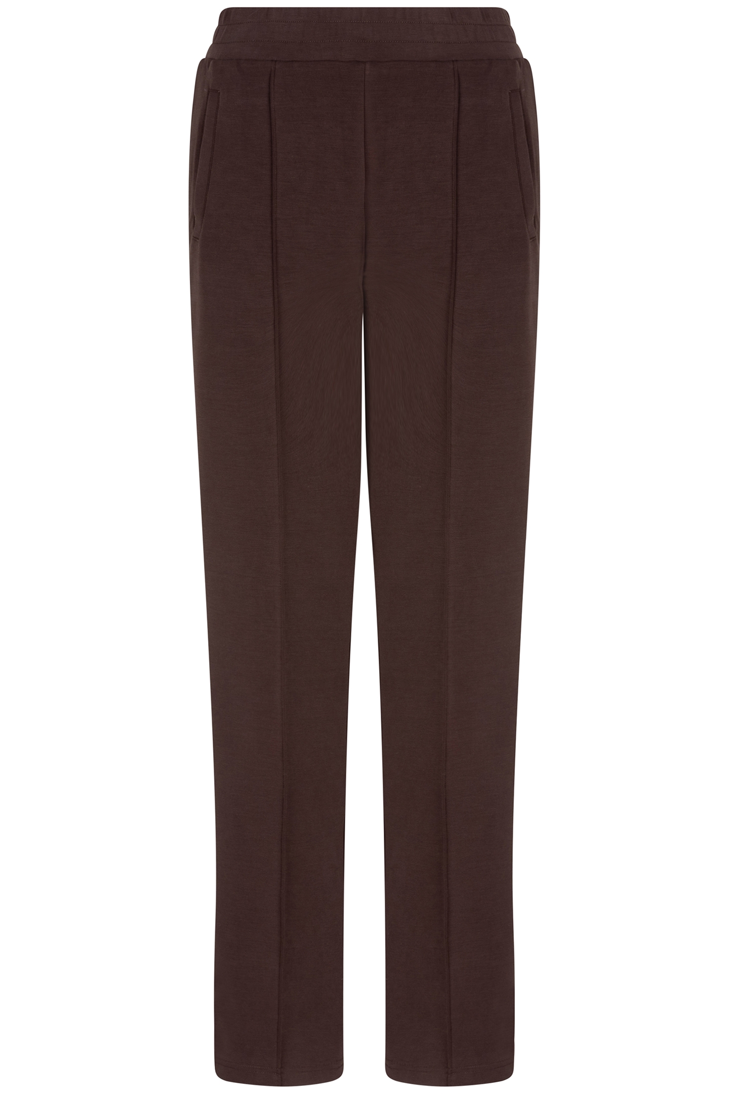 TROUSERS LUREX TAPE MODAL CHOCOLATE 4