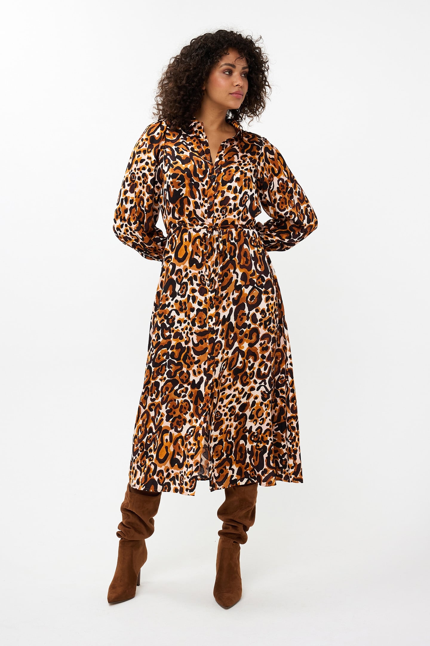 DRESS LONG ANIMAL LAND PRINT 2