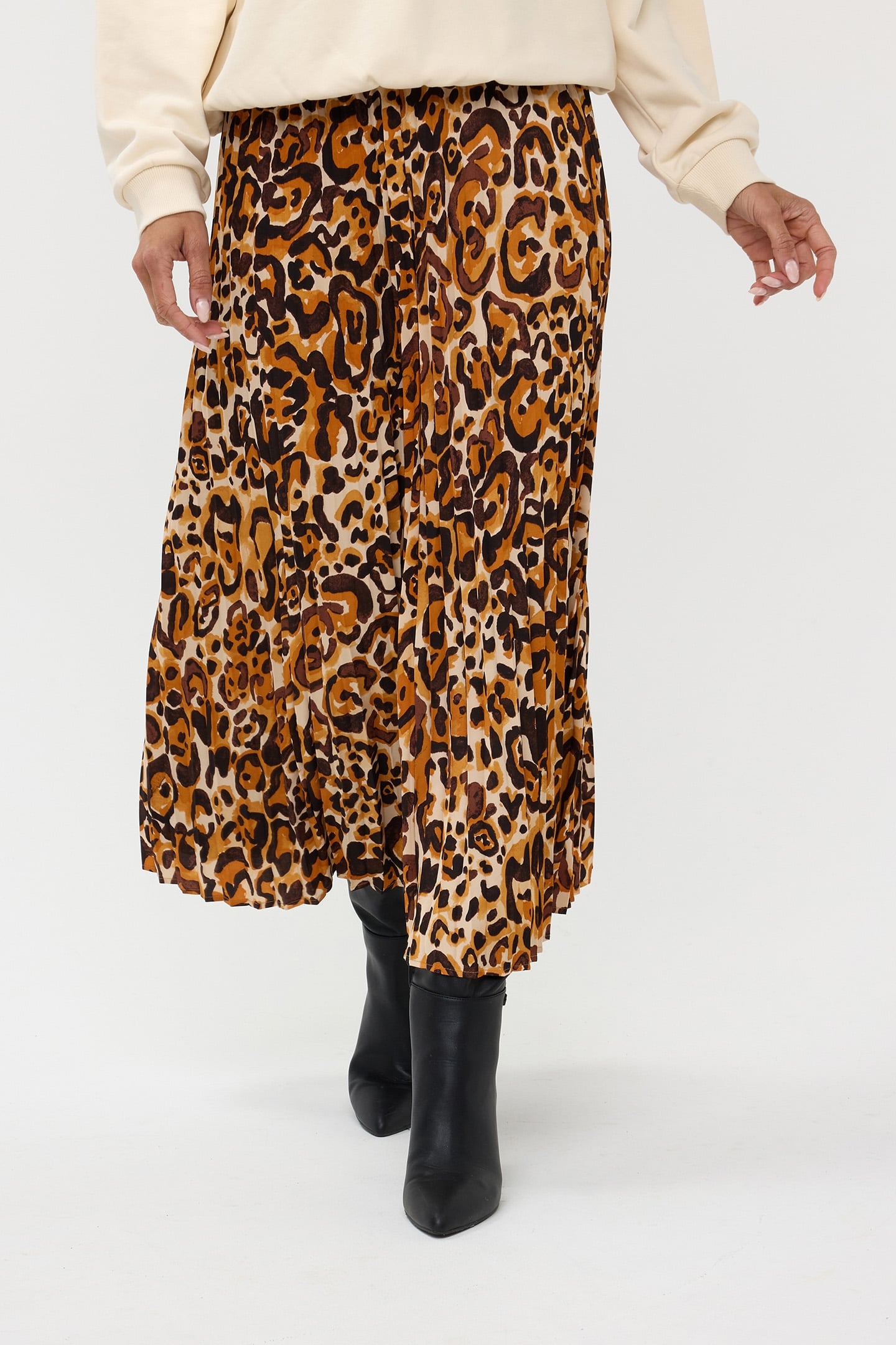 SKIRT PLISSE ANIMAL LAND PRINT 1