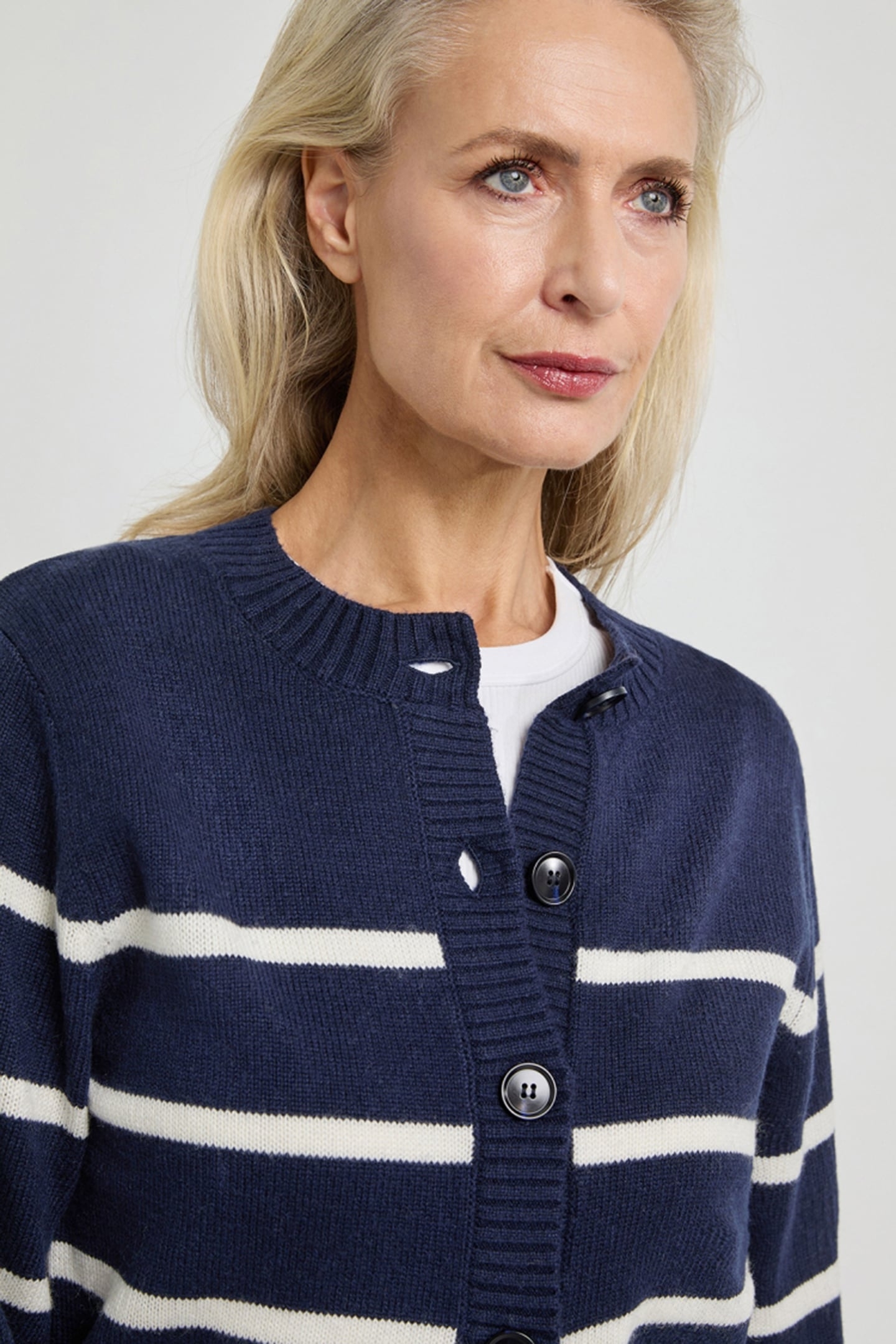 ANJA CARDIGAN NAVY STRIPE 3