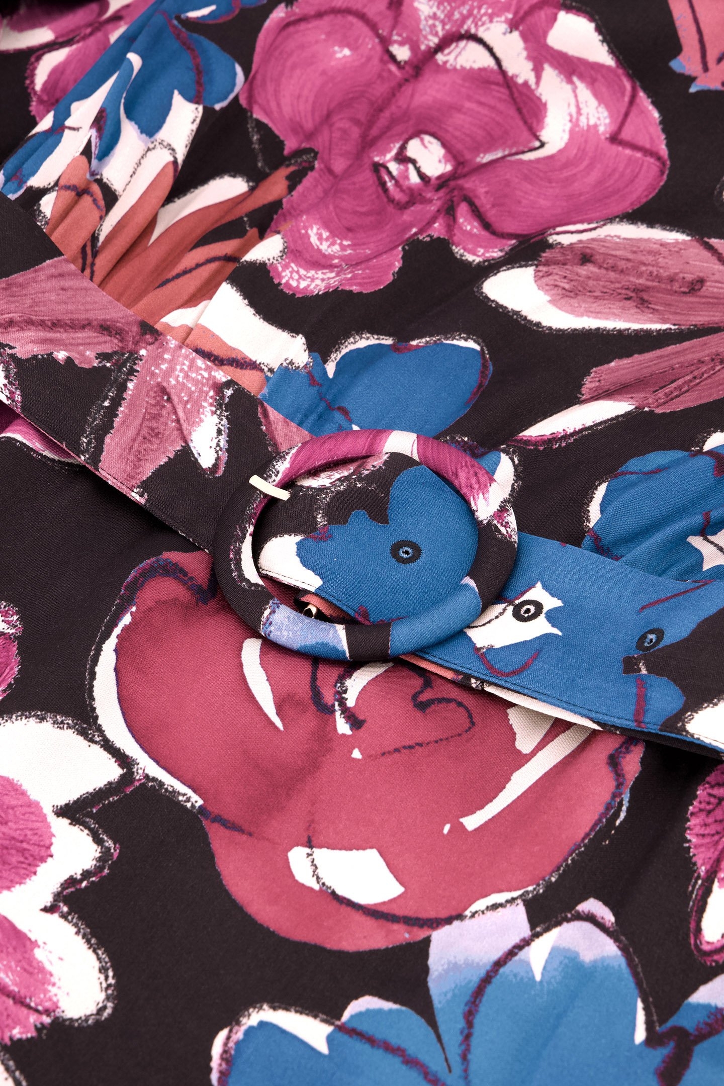 DARINA DRESS BLACK/BRIGHT BLUE 5