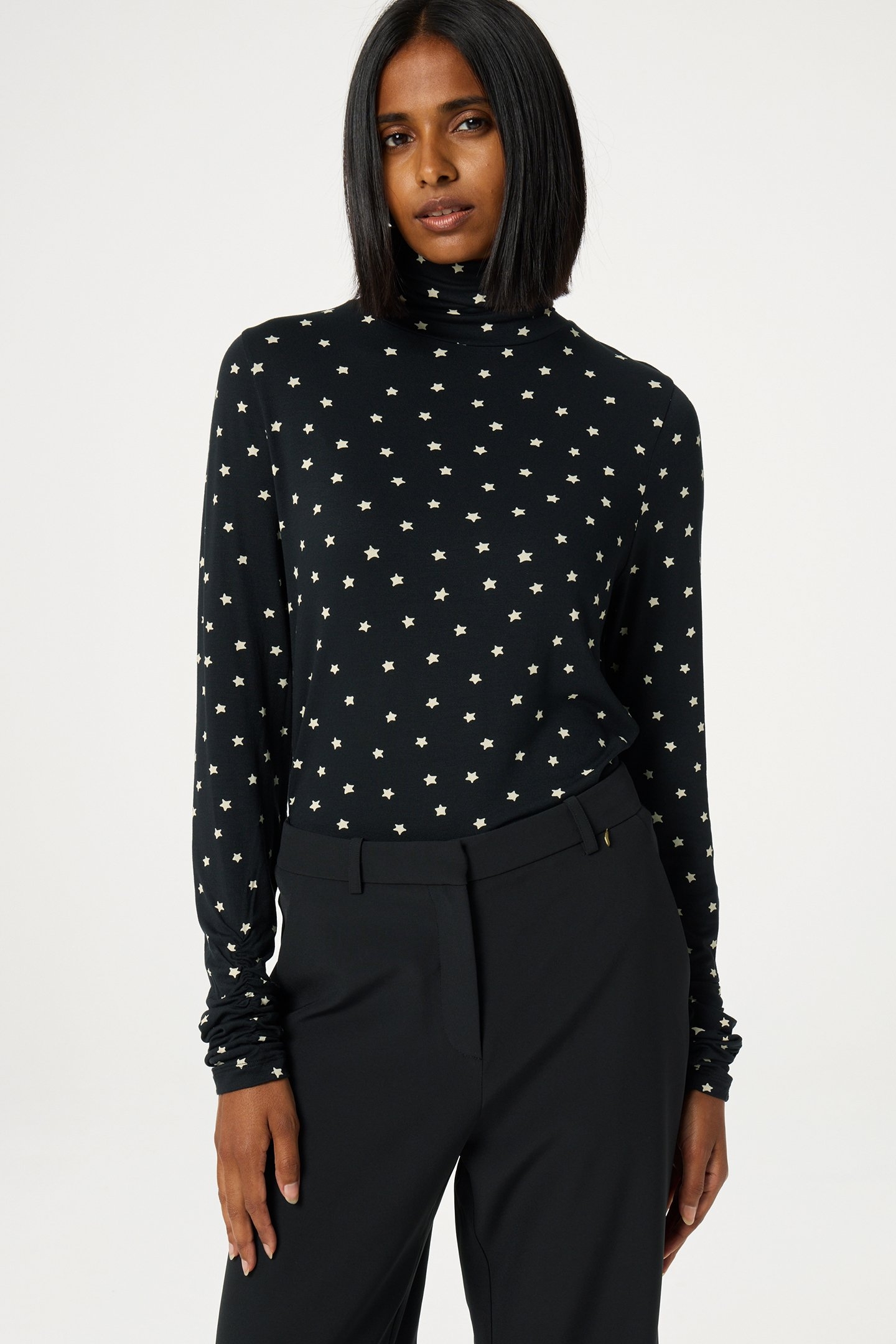 JADE TOP BLACK/WARM WHITE 1