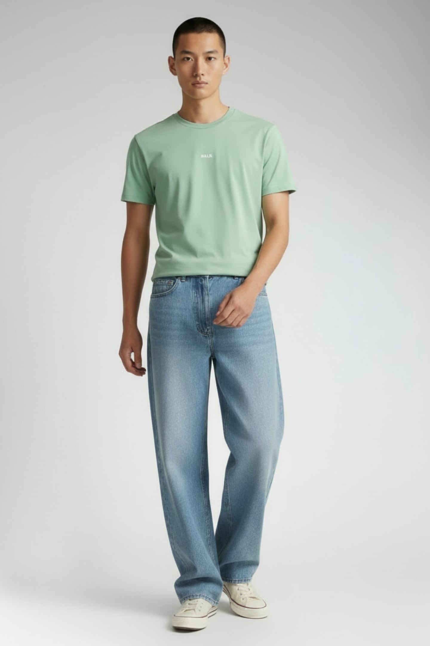 BRAND REGULAR FIT T-SHIRT QUIET GREEN 1