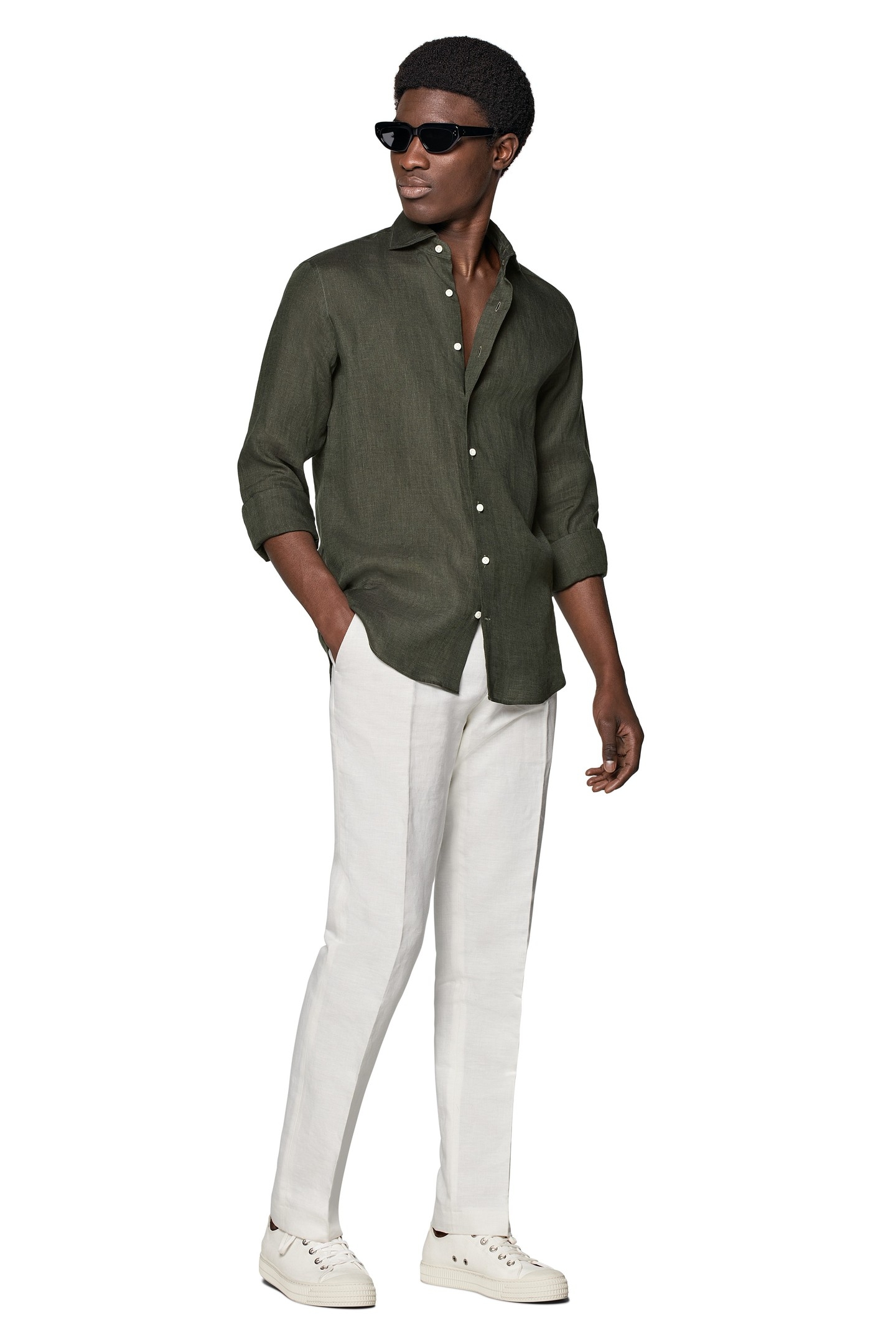 PURE LINEN GREEN GREEN 2