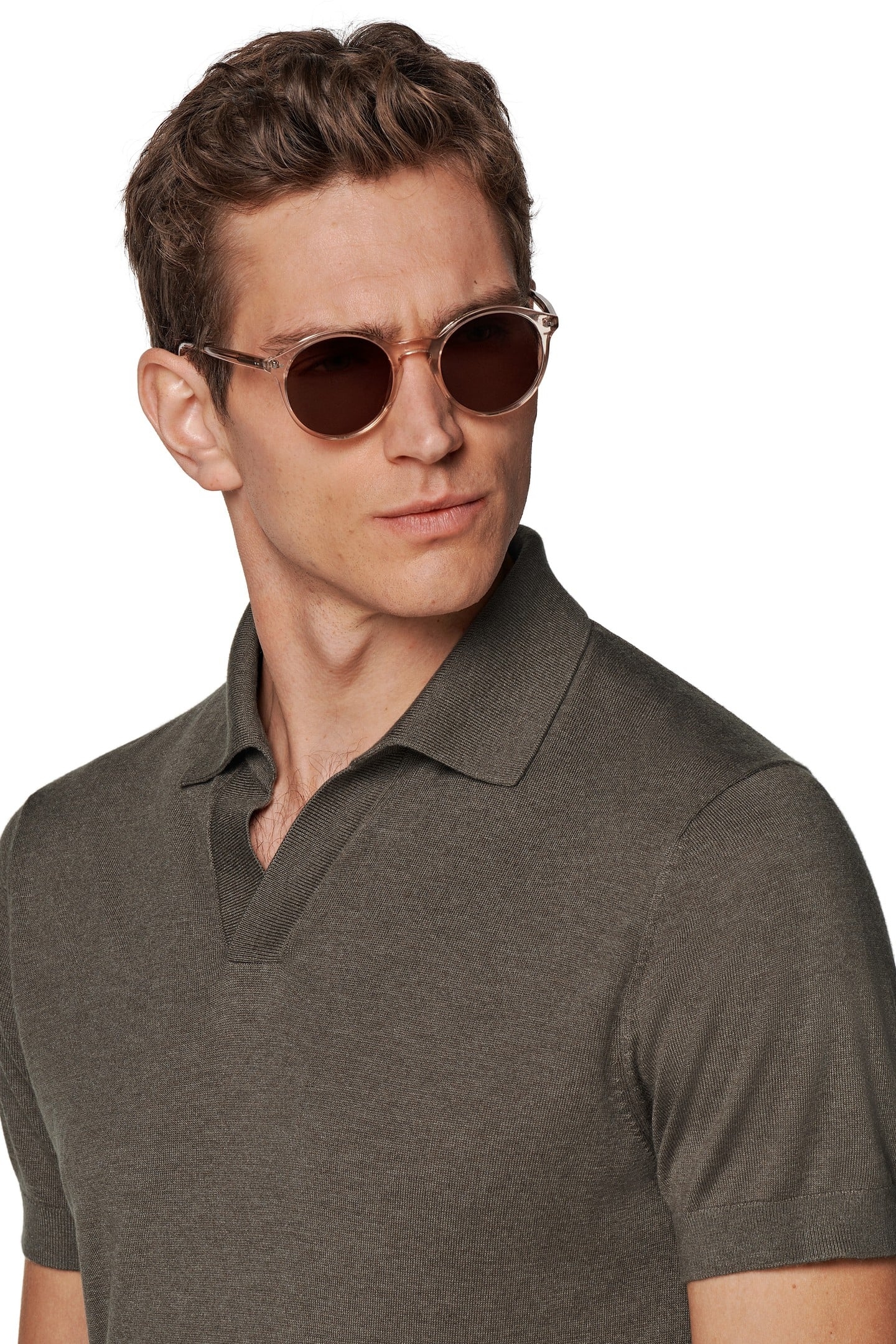 BUTTONLESS POLO TAUPE LUX TAUPE 3