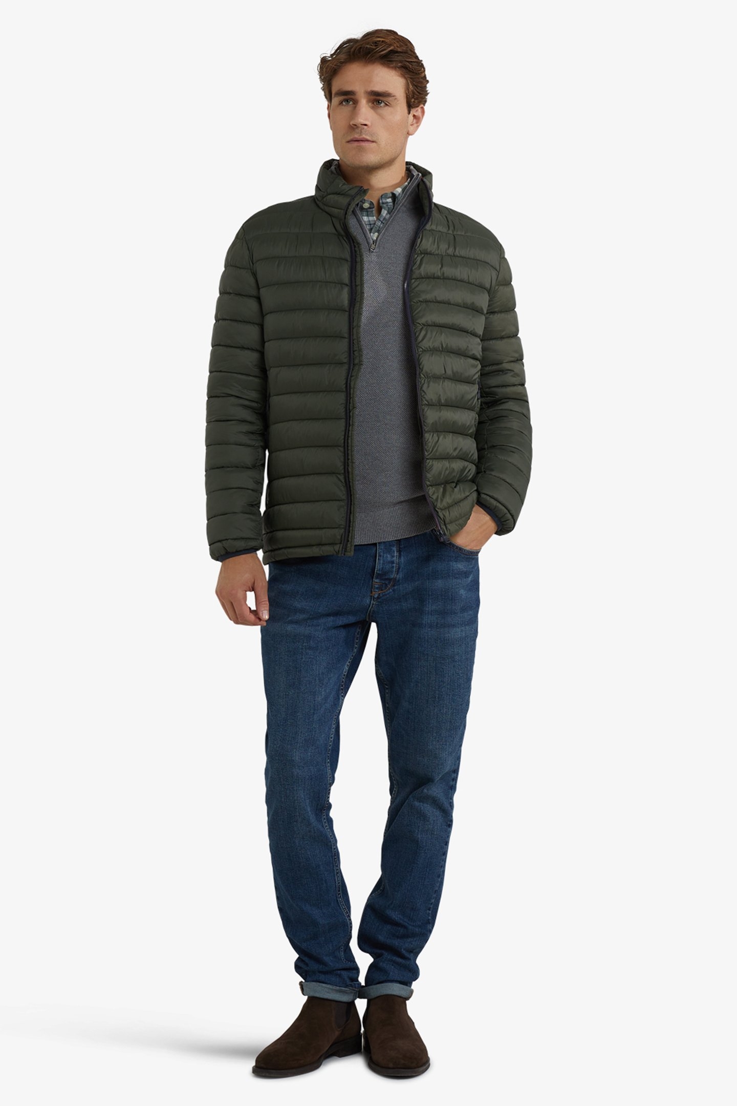 LIGHT WEIGHT BOMBER DARK OLIVE 2