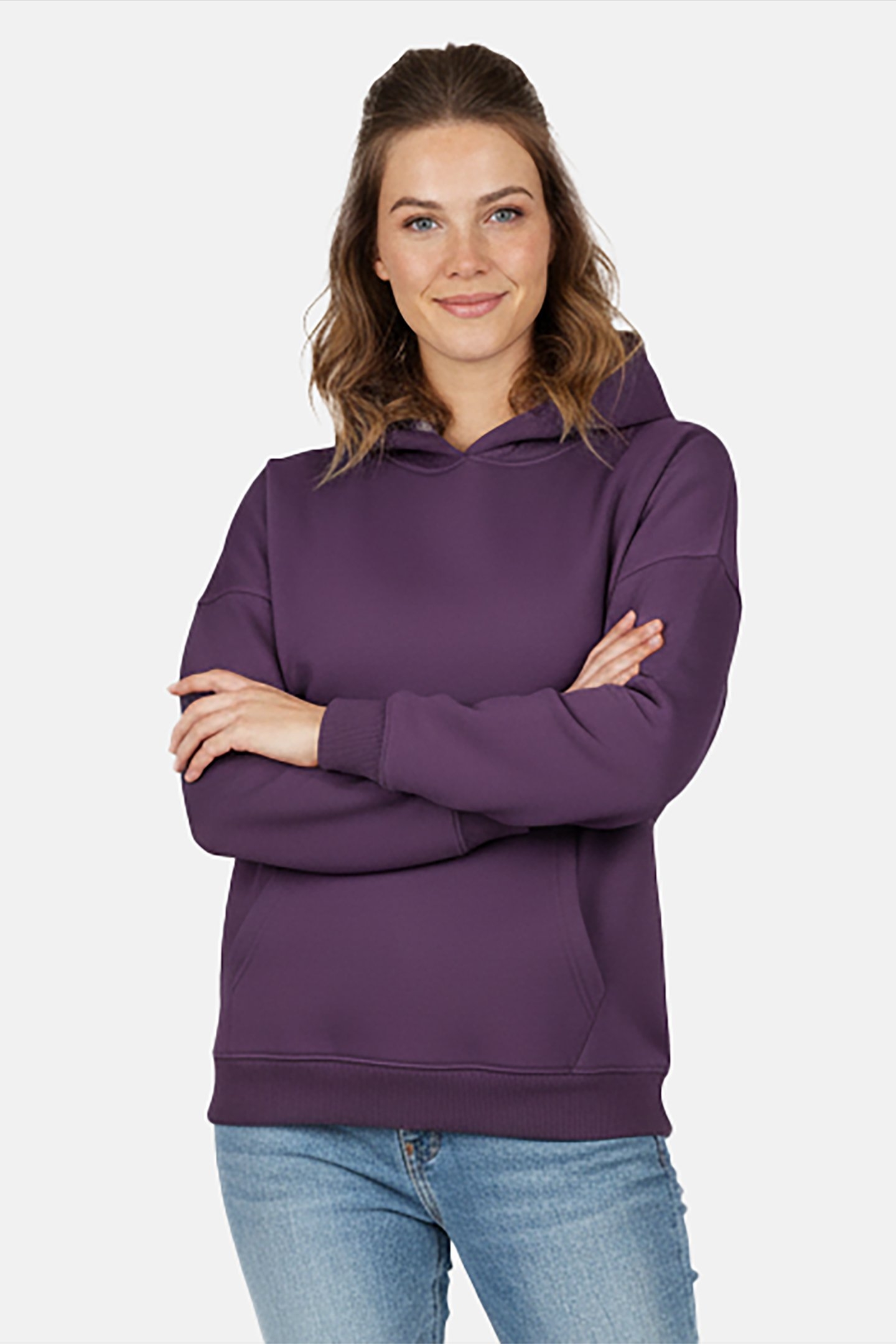 ORLA SQW HOOD OVERSIZE BURGUNDY 1