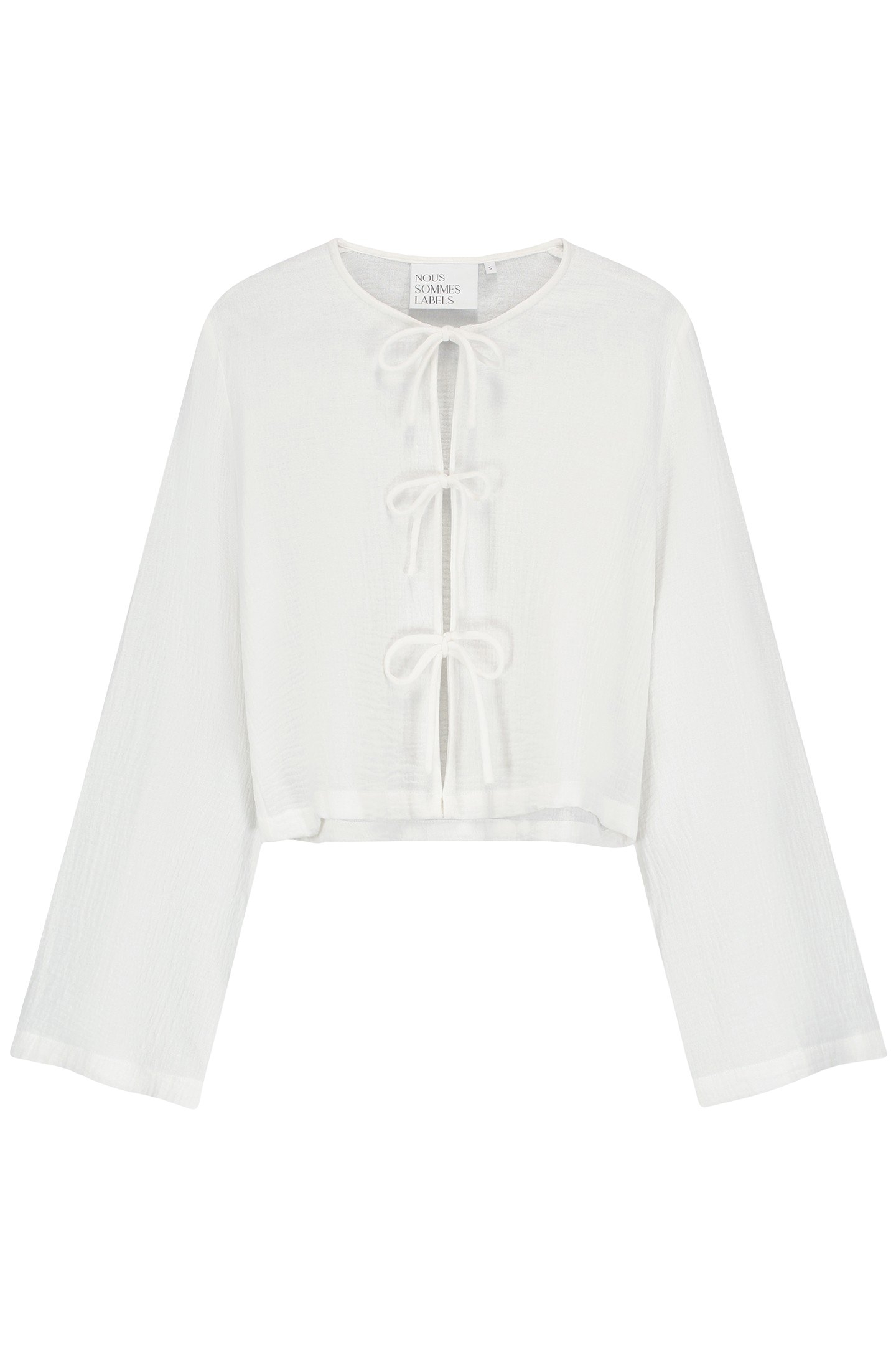 NOUS SOMMES LABELS – GEORGIE MUSLIN BLOUSE WHITE 1