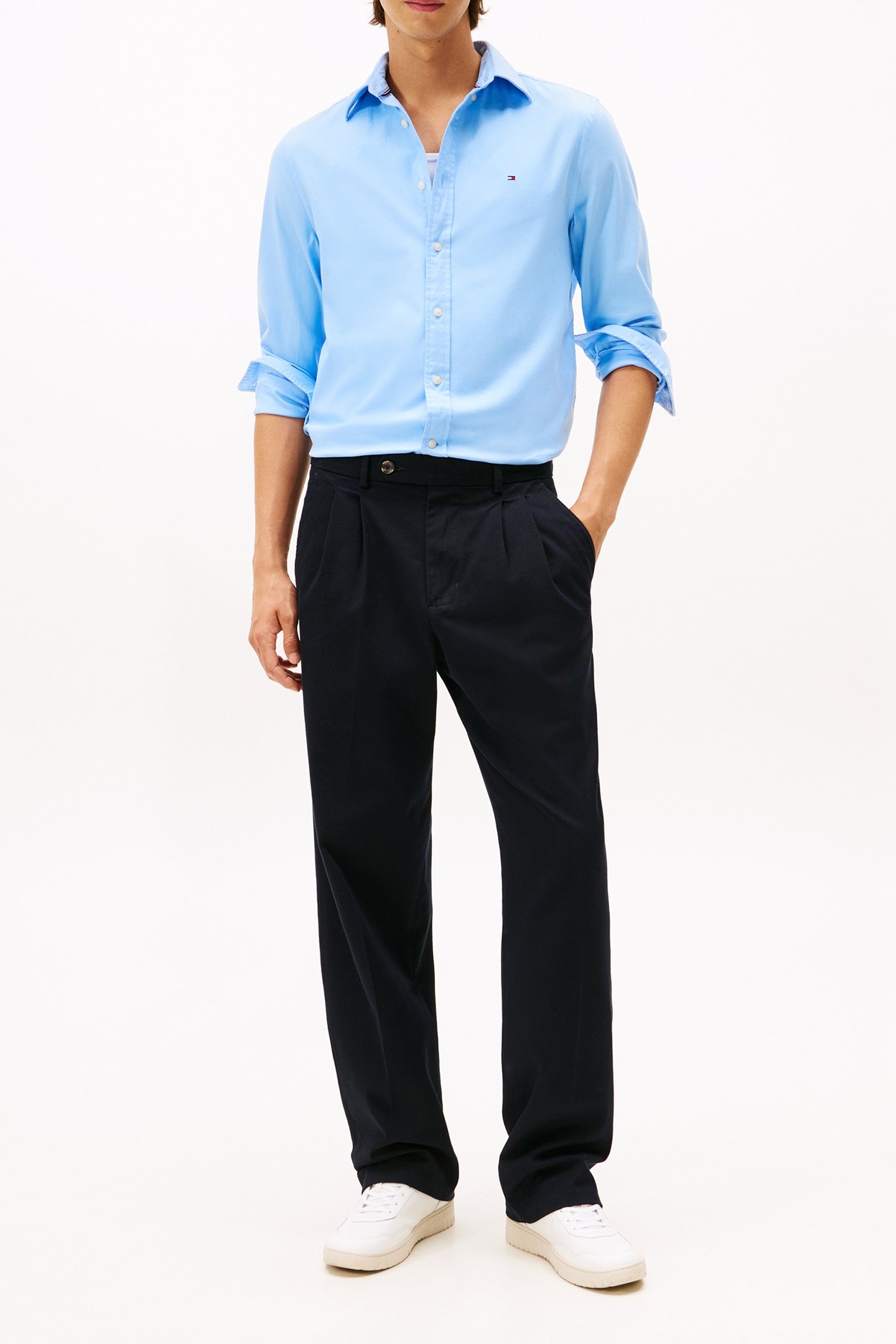 FLEX REGULAR FIT FLANNEL SHIRT VESSEL BLUE 2