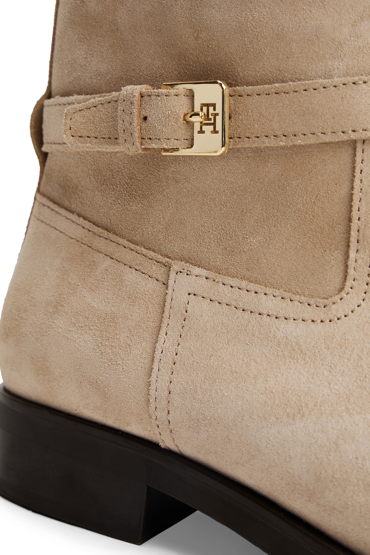 BUCKLE RIDING SUEDE BOOTS HORSERADISH 5