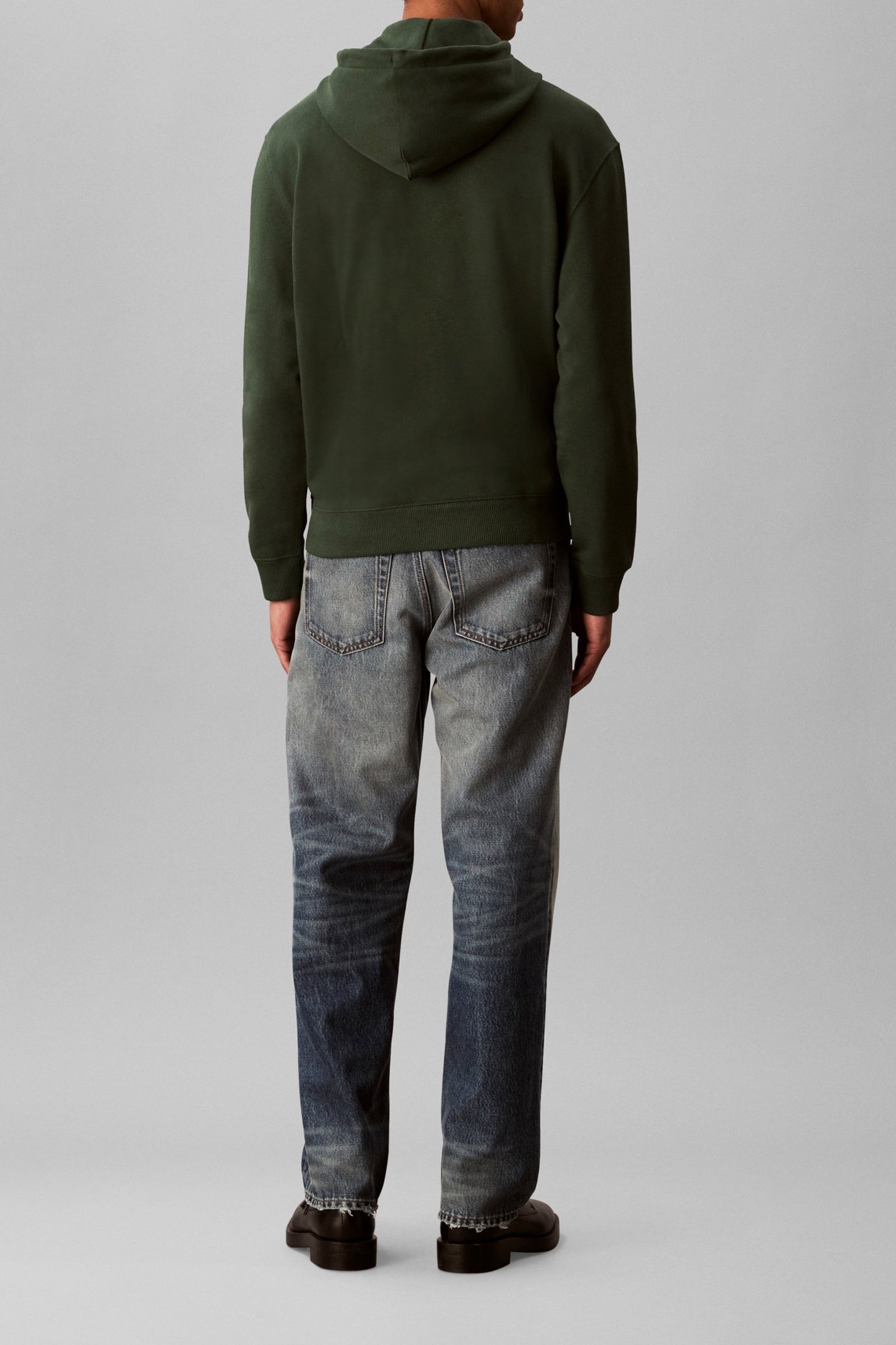 LONGSLEEVE TERRY MONOGRAM HOODIE SYCAMORE 3