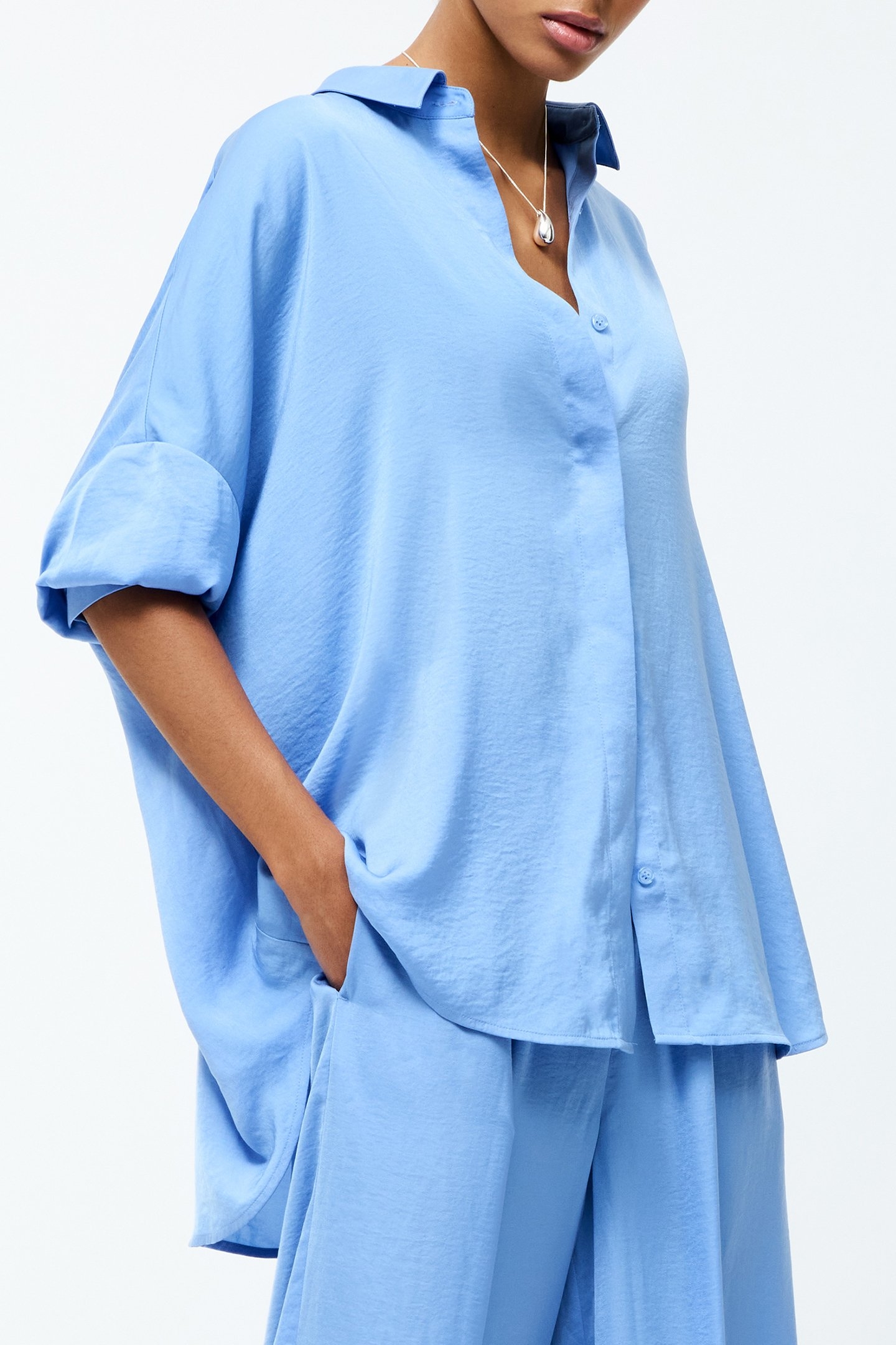 DAMASCO AIR FLOW POLY LS SHIRT CORNFLOWER BLUE 5