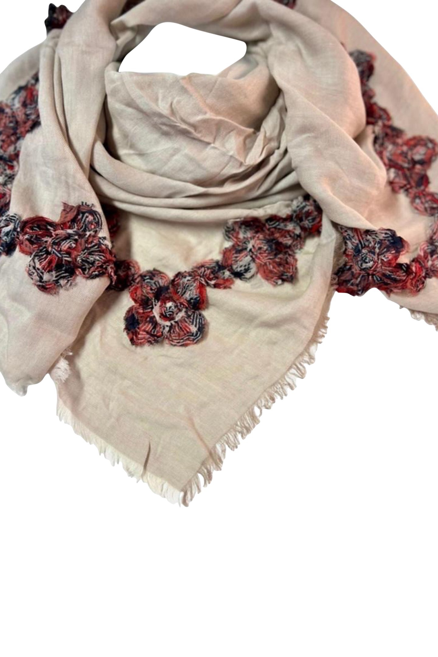 SCARF SQUARE 506 BEIGE 2