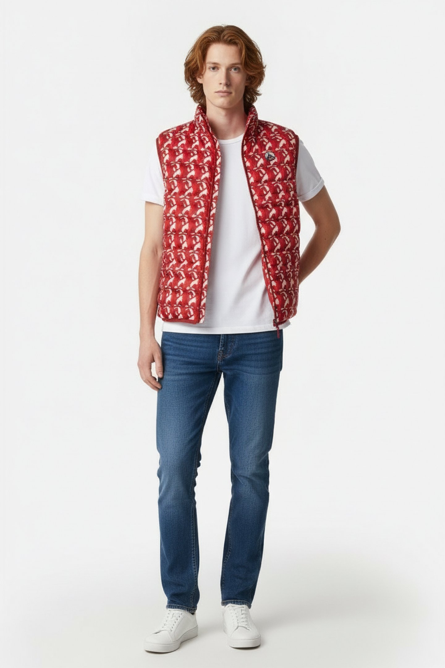 TOM MONOGRAM DOWN JACKET MONOGRAM FIRE RED 1