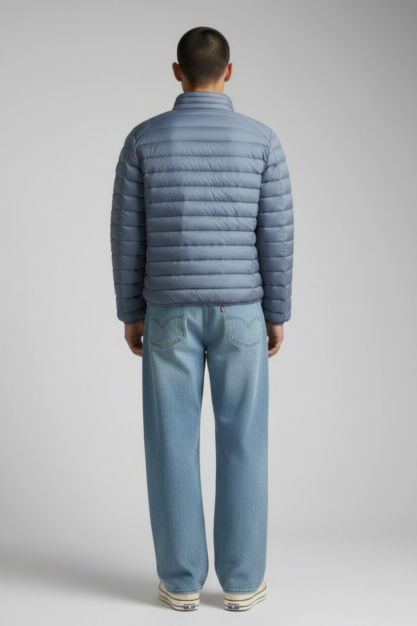 MAT DOWN JACKET BLUE WASHED 2