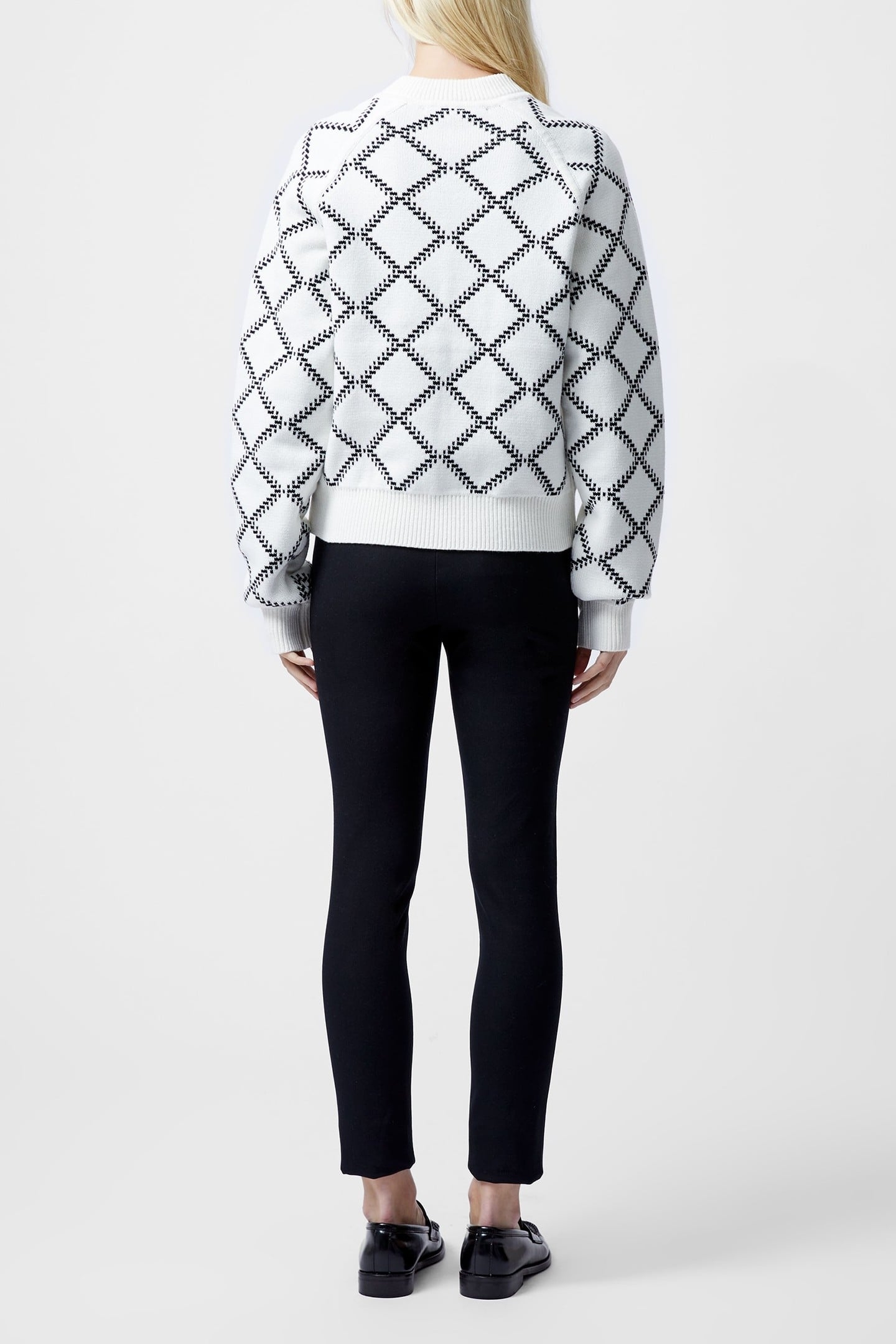 ODESSA REVERSIBLE CHECKS CARDI SUMMER WHITE 3