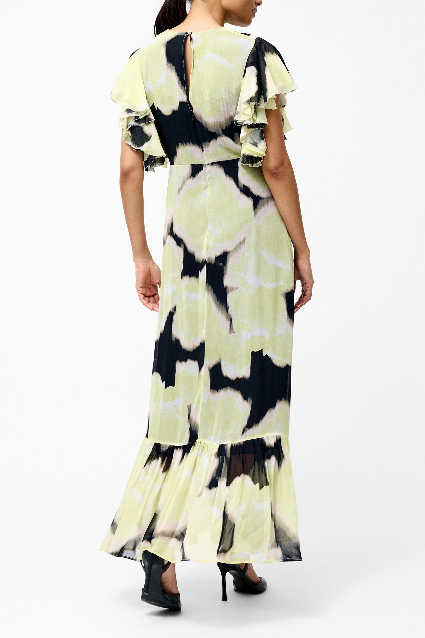 NATALIE EMINA CHIFFON MAXI DRS LIGHT LIME GREEN MUL 3