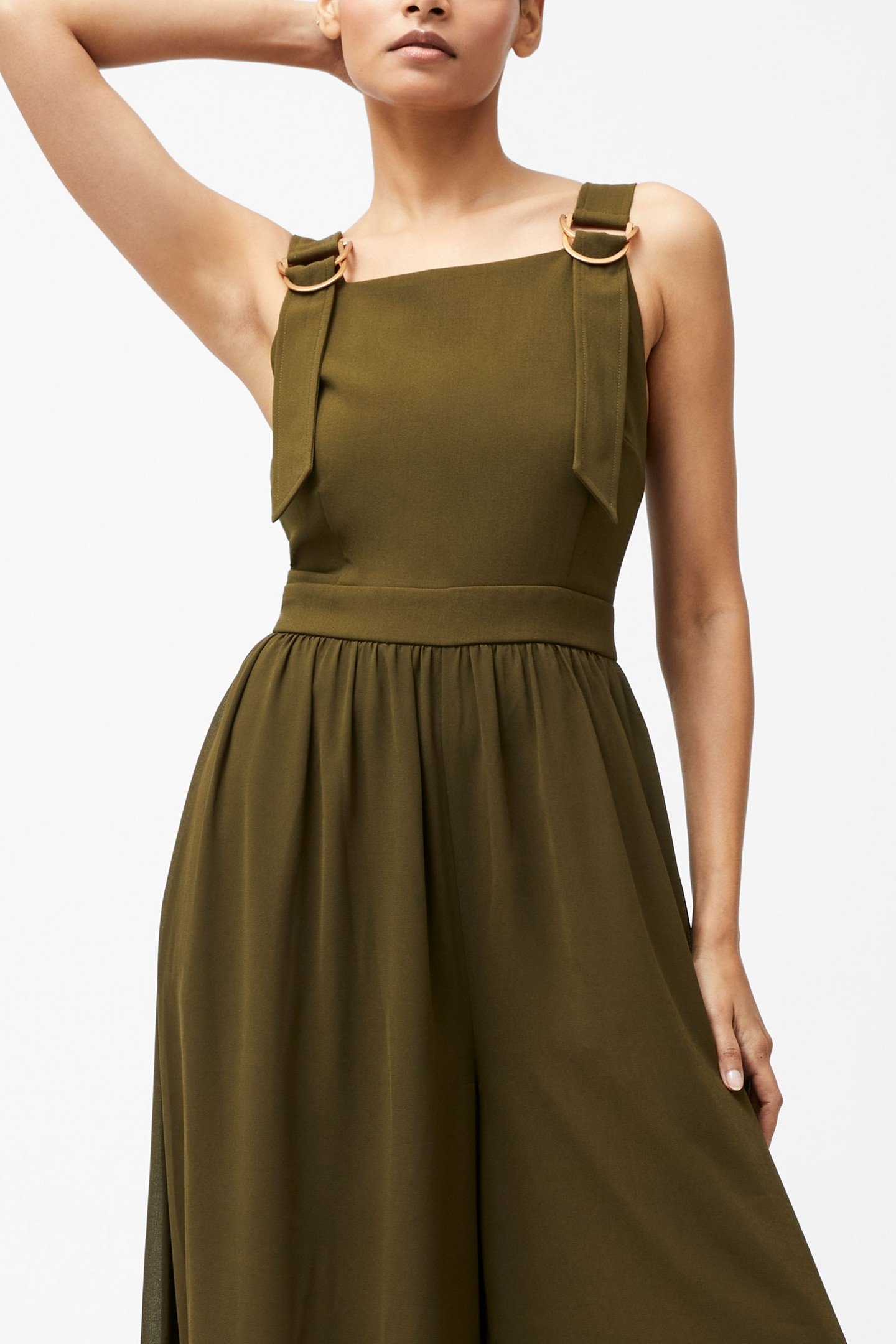 AZRA EDEN MIX JUMPSUIT KHAKI 3