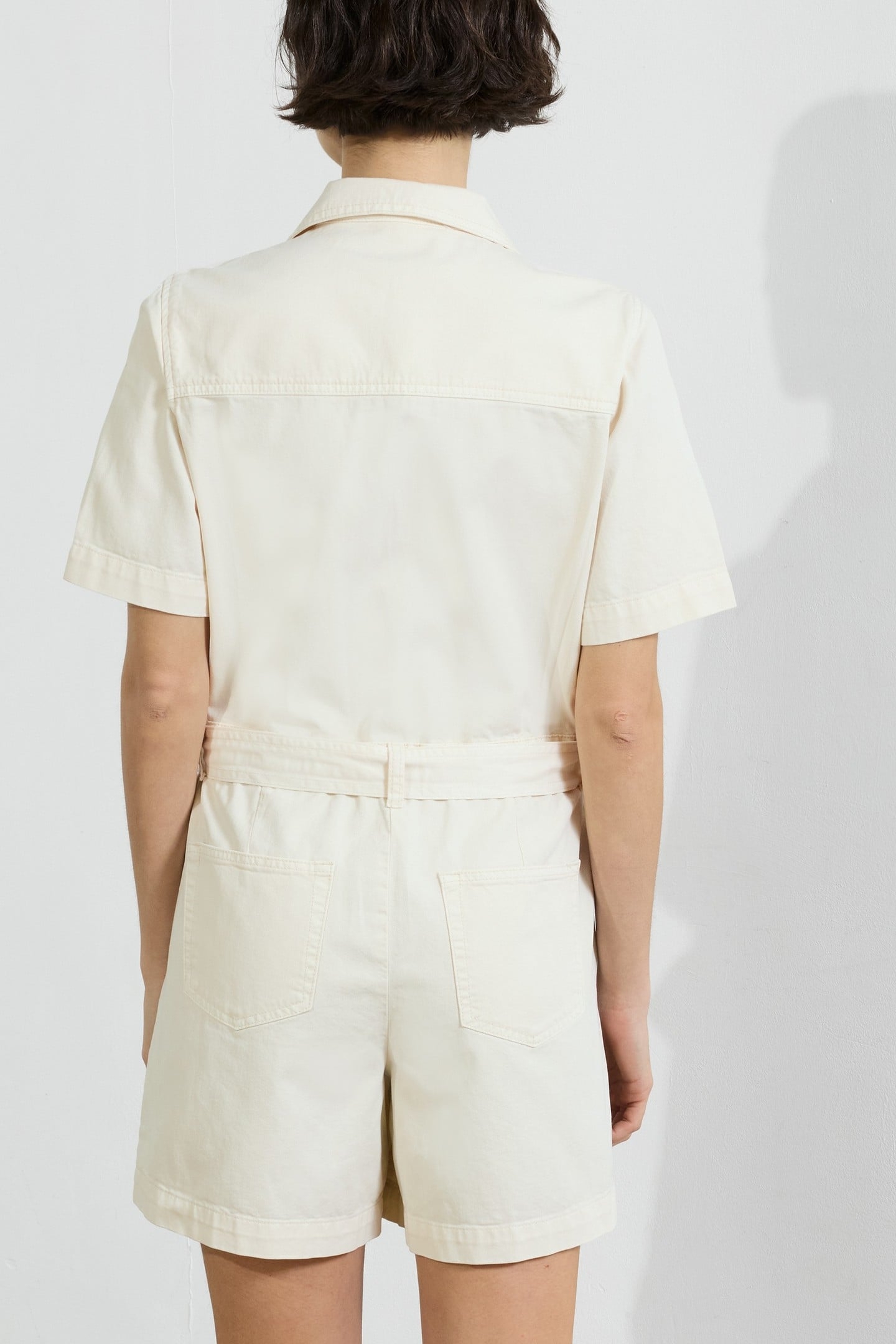 DANA DENIM SS PLAYSUIT ECRU 5