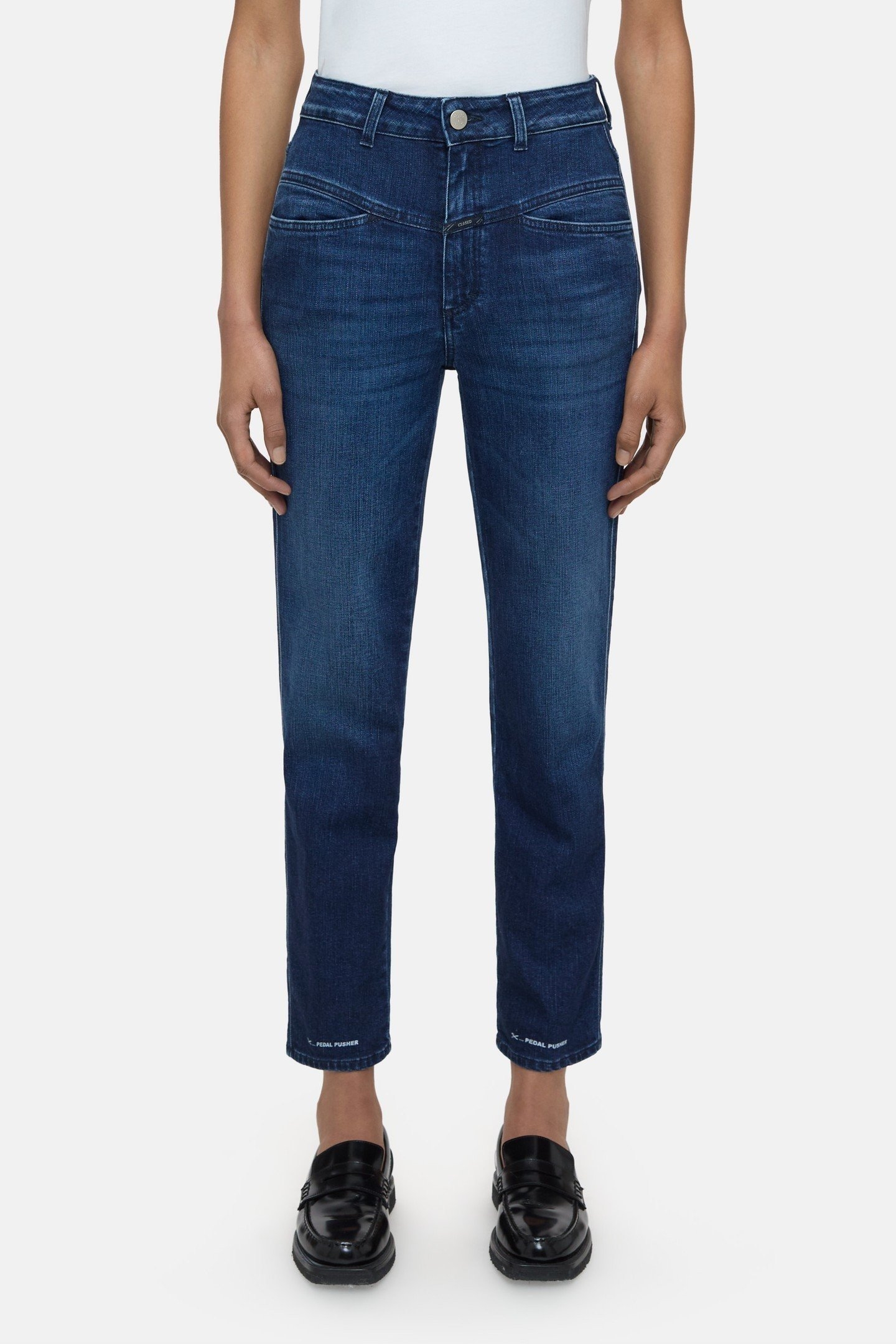 PEDAL PUSHER JEANS DARK BLUE 1
