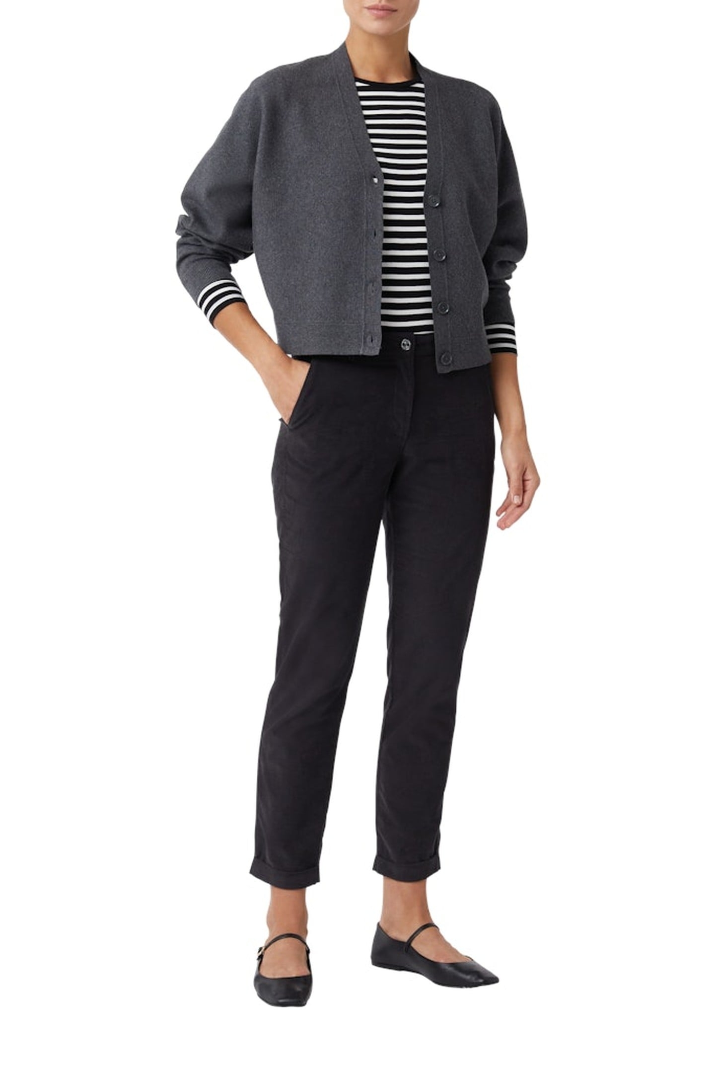 COMMA CARDIGAN GREY 2