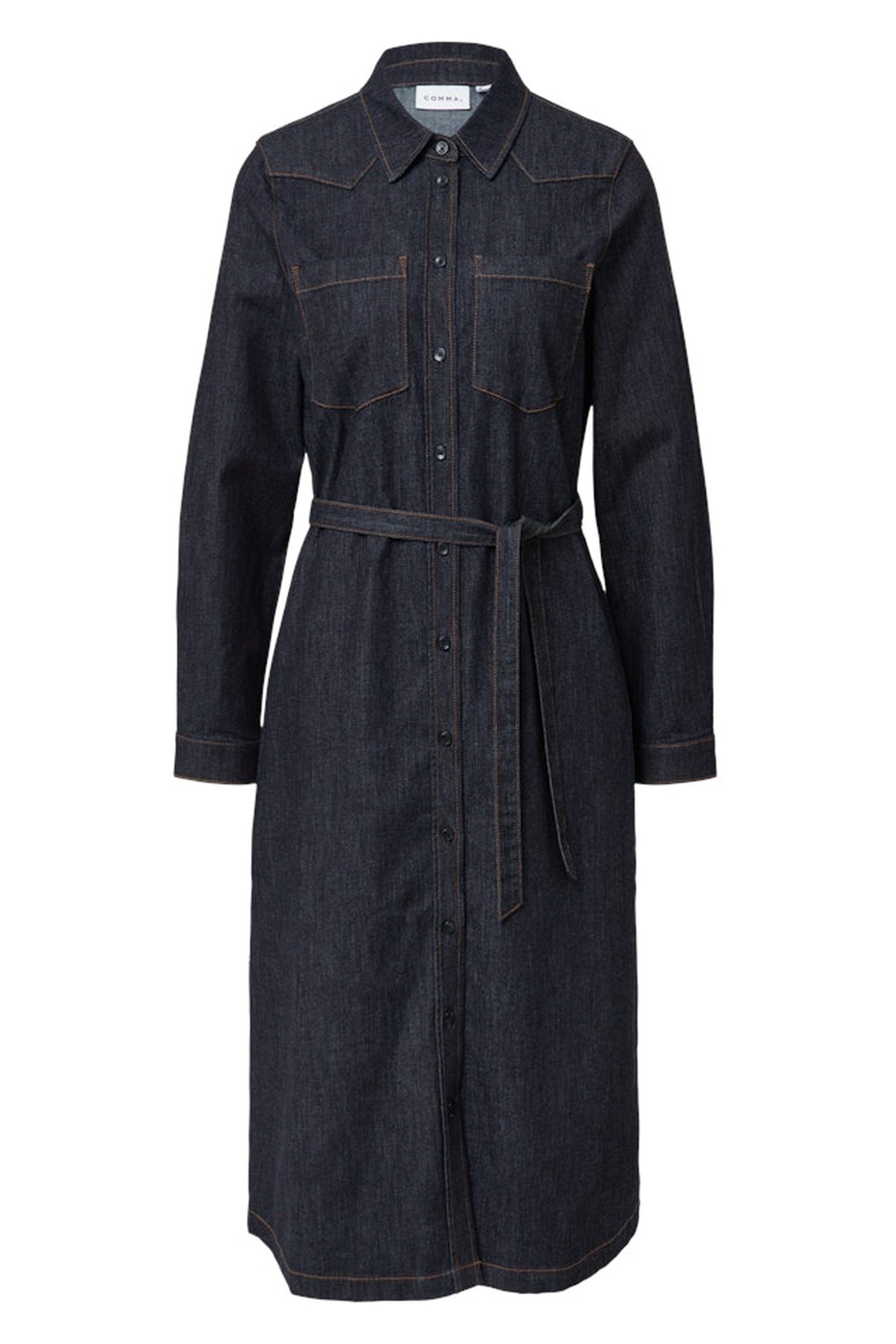 COMMA DRESSES BLUE DENIM 1