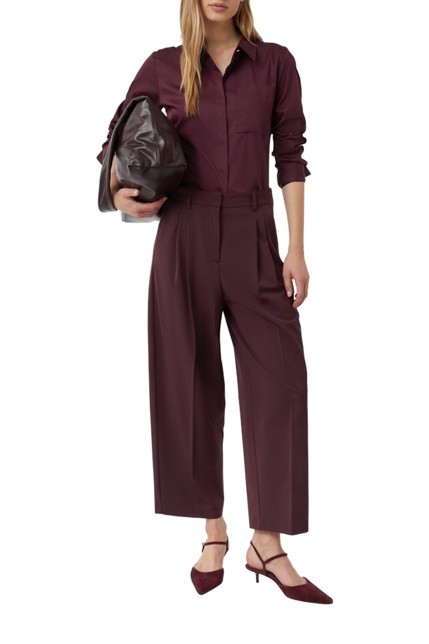 COMMA PANTS BURGUNDY 4