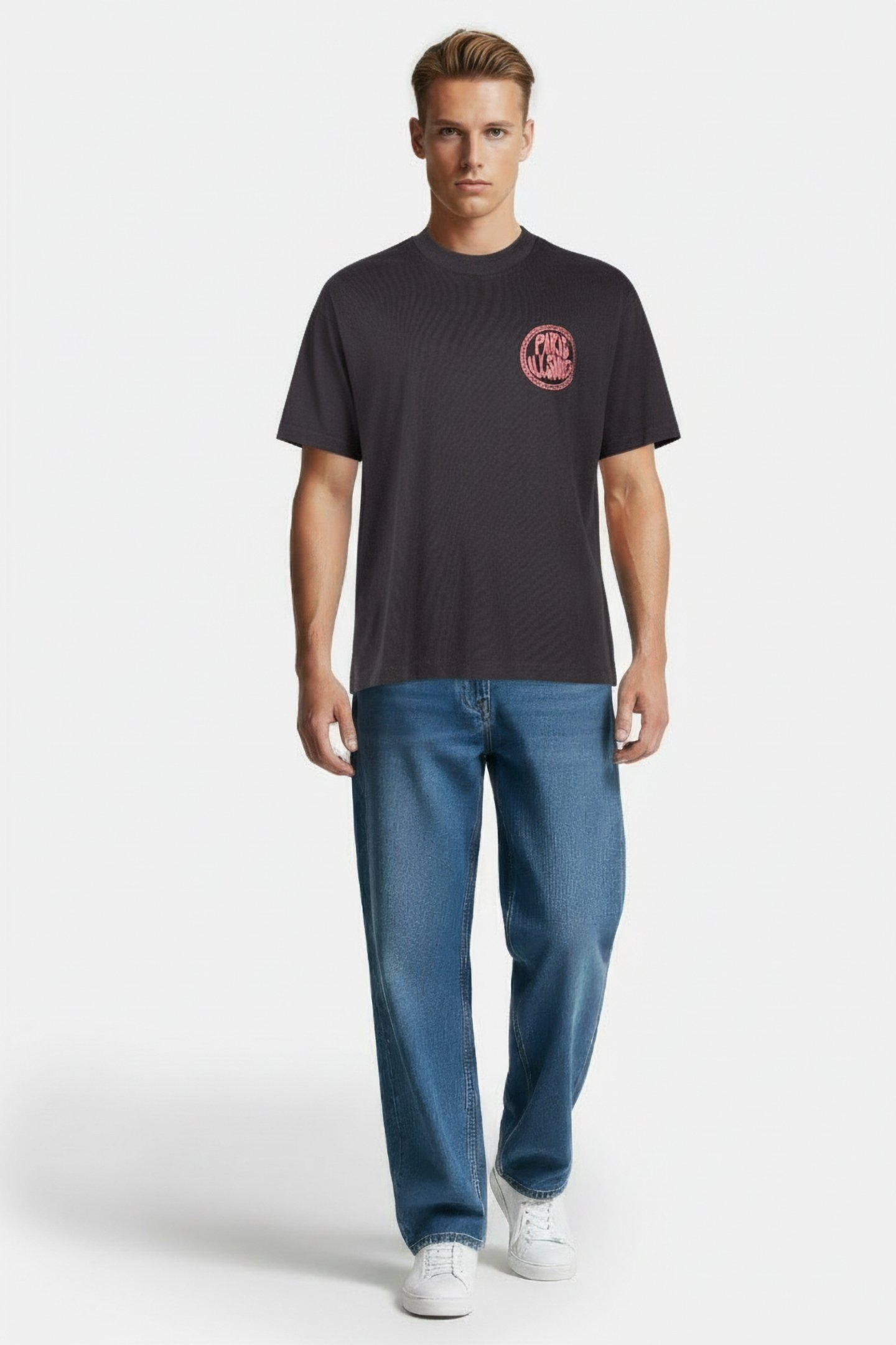 PARIS SS CREW WASHED BLACK 1